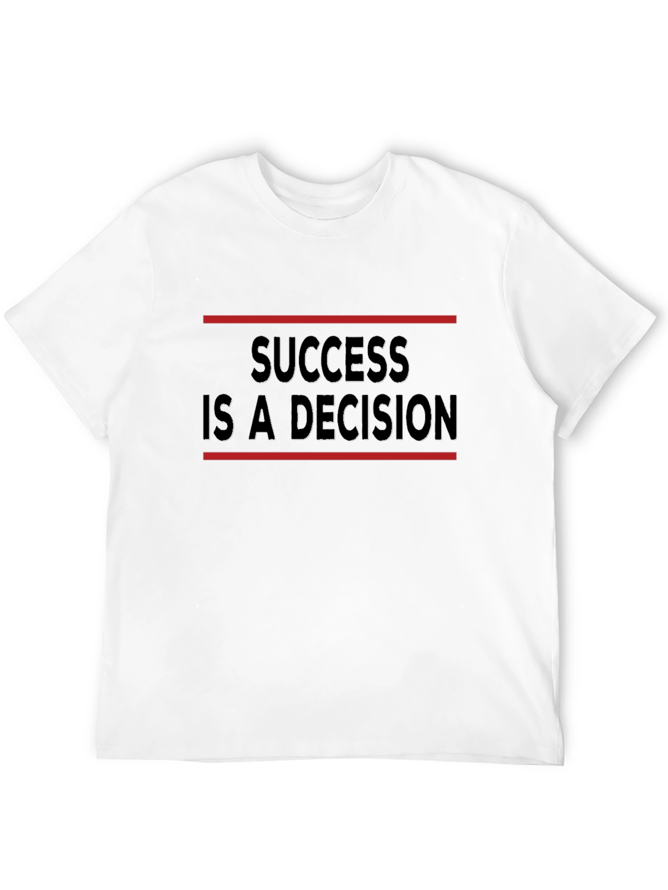 Success Decision Black T-Shirt - Motivational