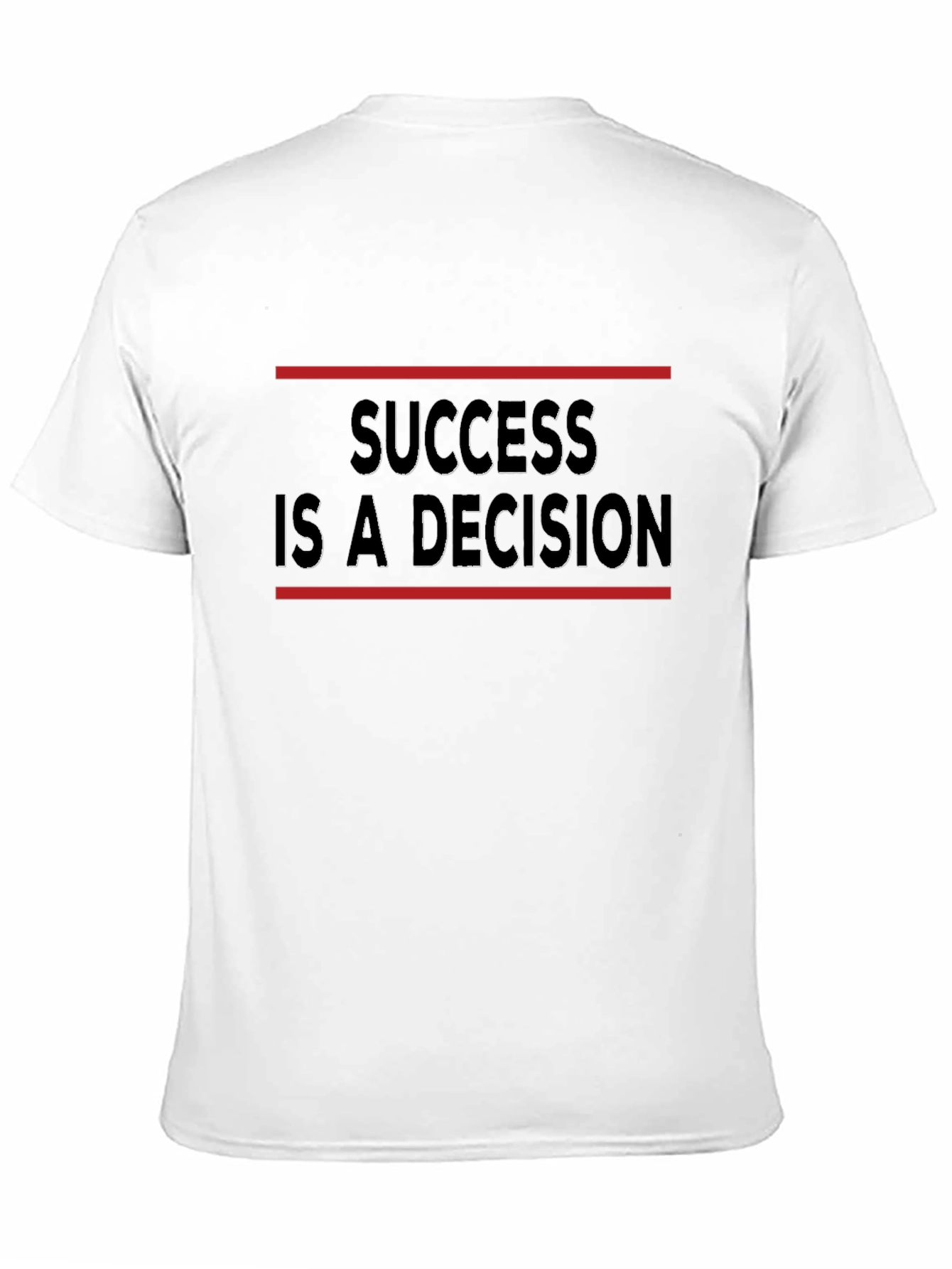 Success Decision Black T-Shirt - Motivational