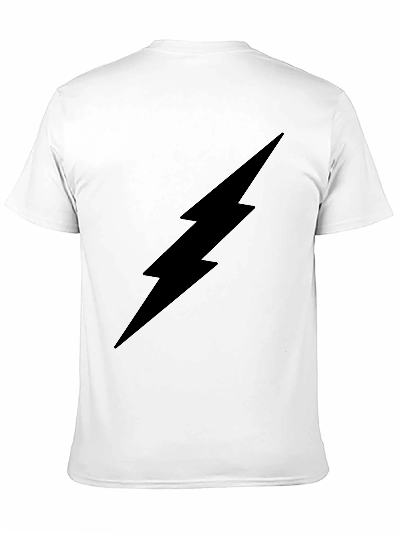 Black Lightning Bolt Graphic T-Shirt