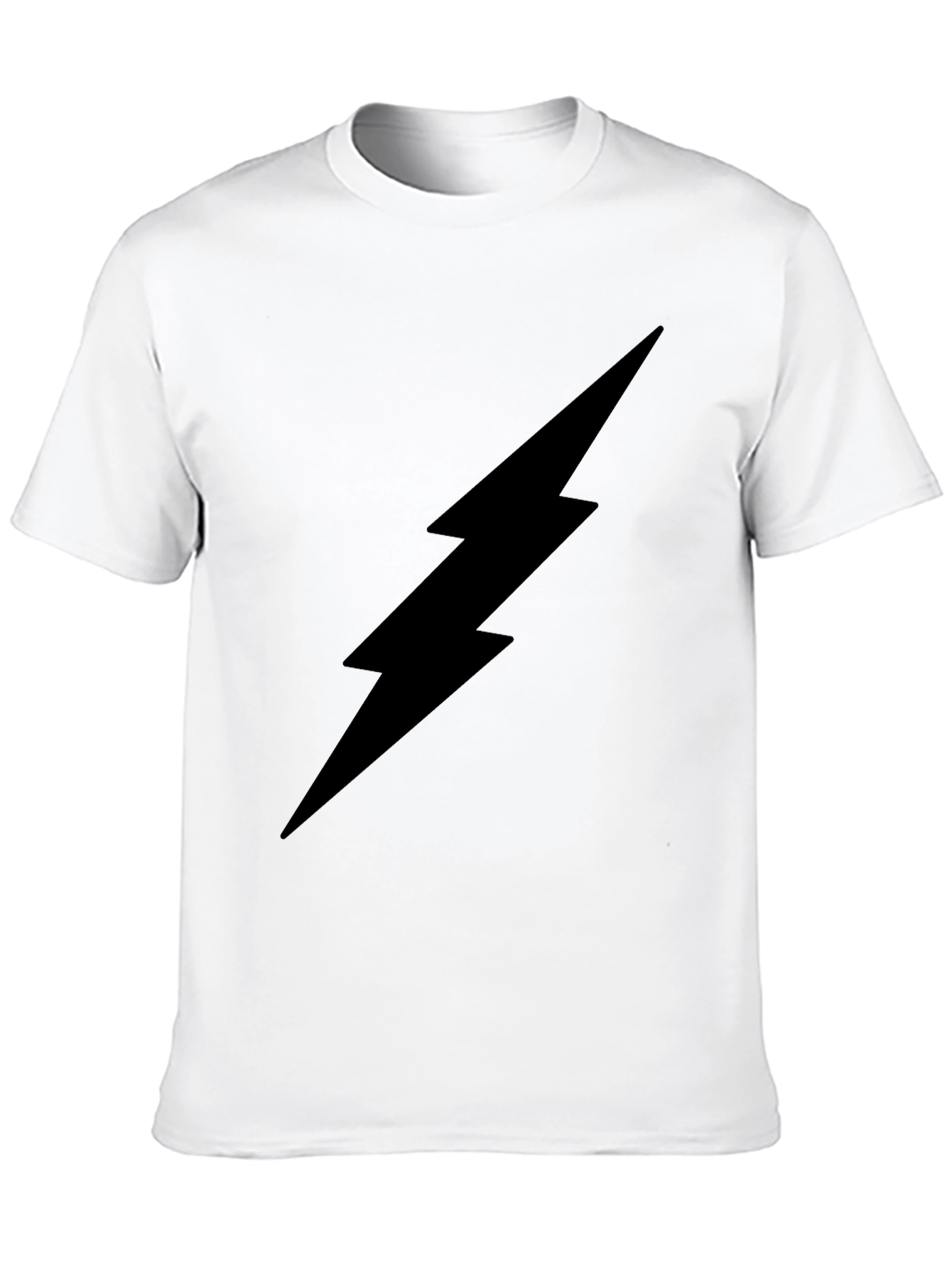 Black Lightning Bolt Graphic T-Shirt