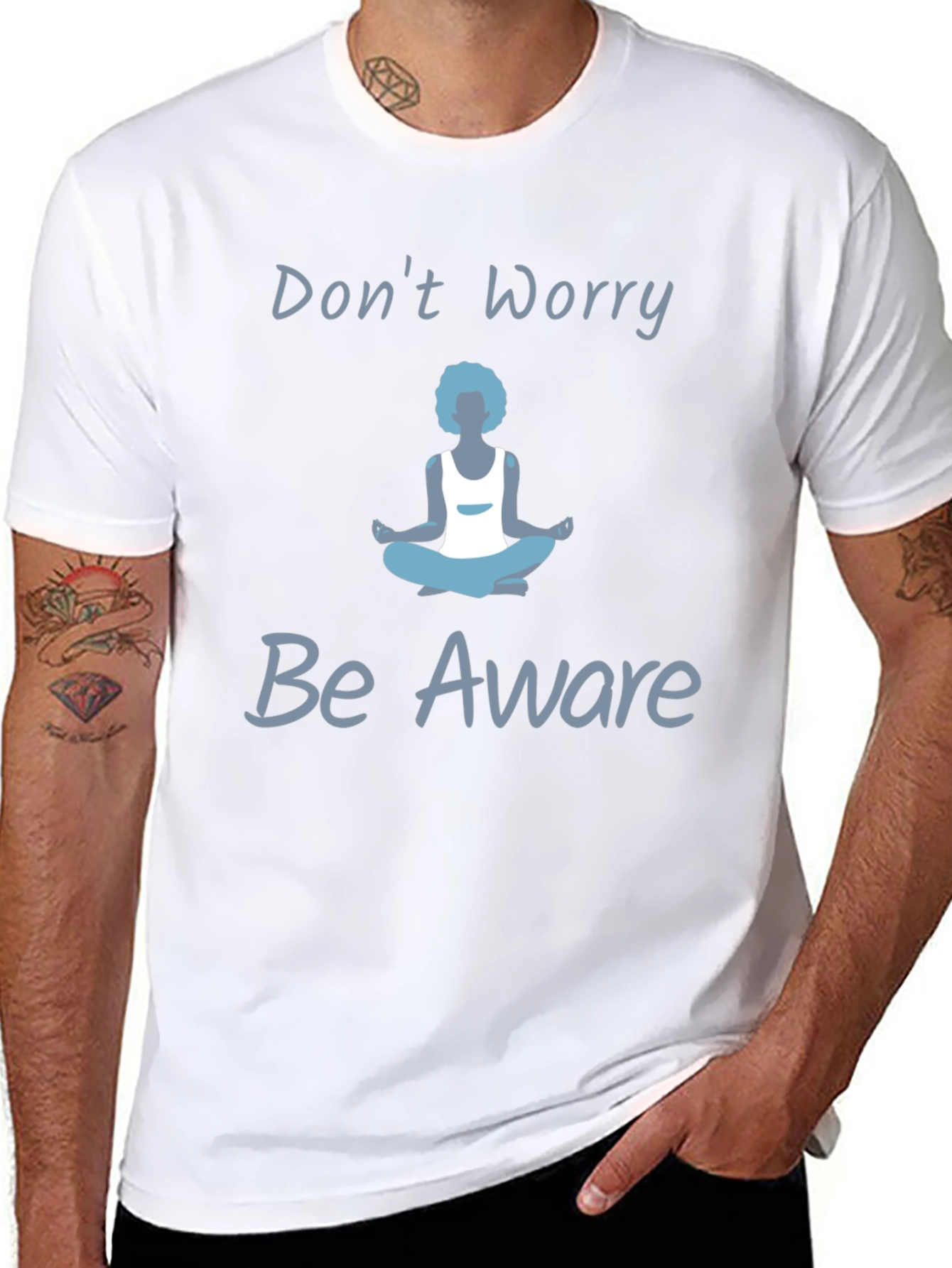 Zen Awareness Graphic Tee - Meditate In Style