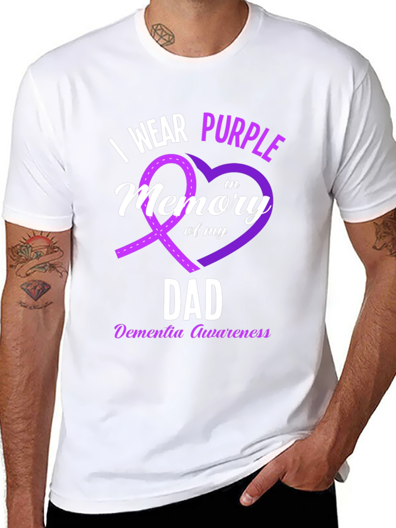 Purple Awareness Dad T-Shirt