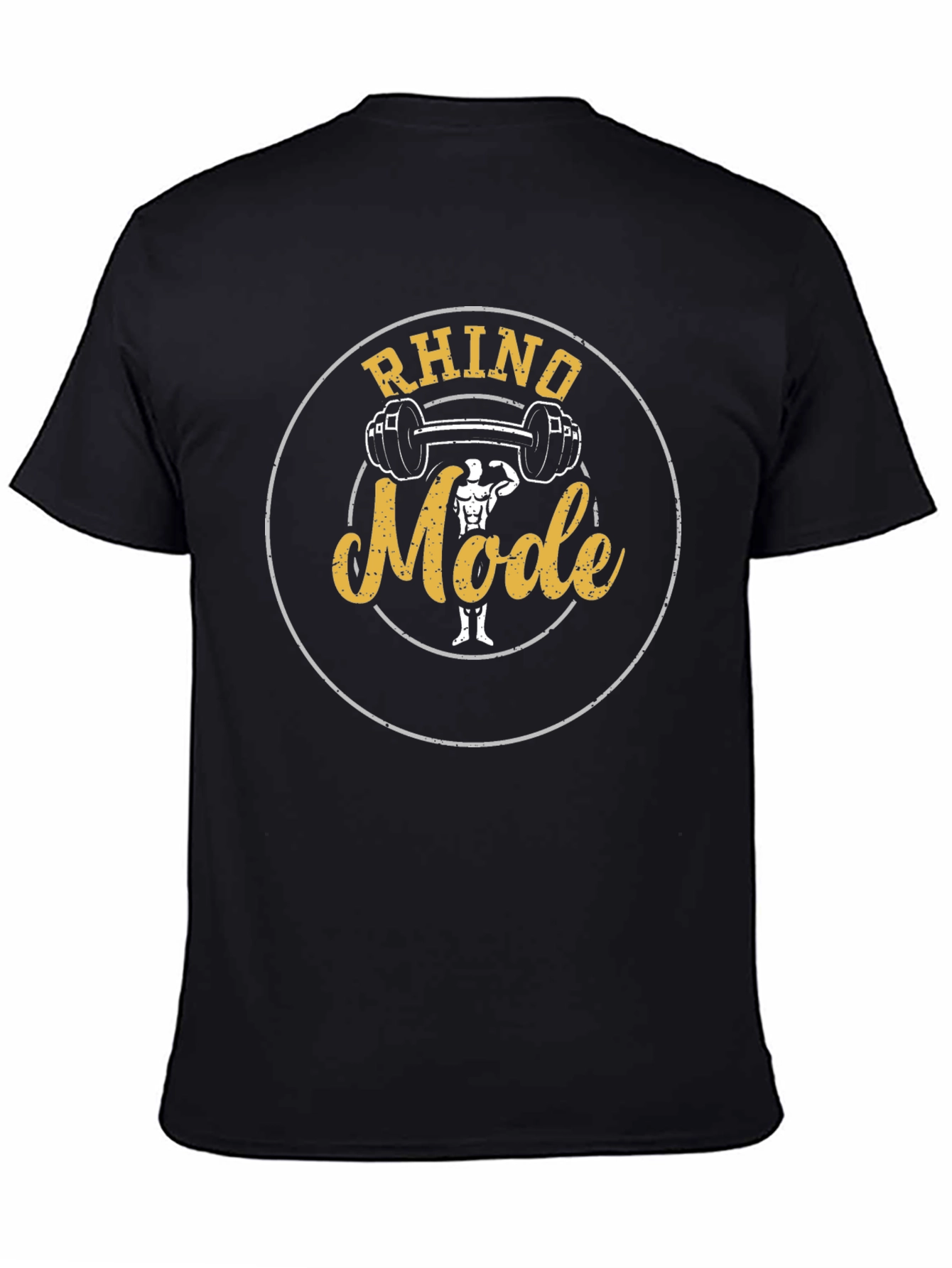 Rhino Mode Gym T-Shirt - Black