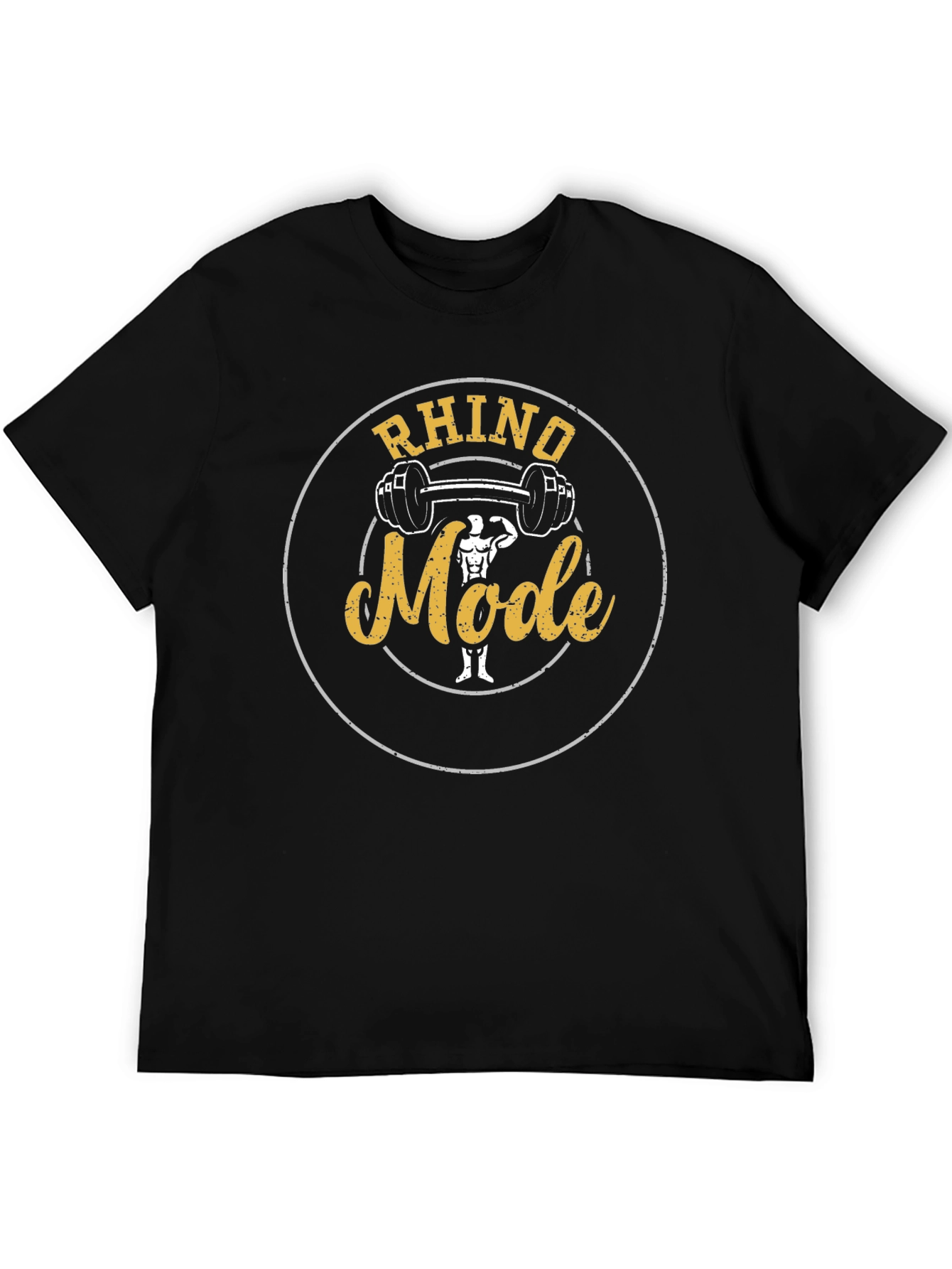 Rhino Mode Gym T-Shirt - Black