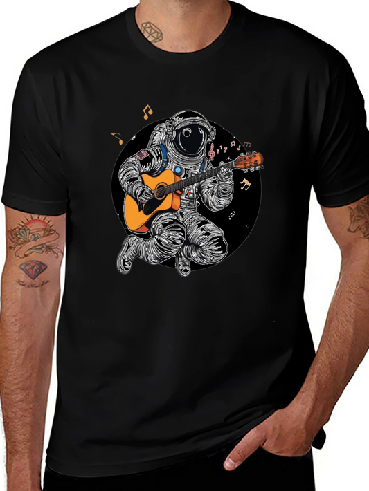 Astronaut Guitarist T-Shirt - Space Music Tee