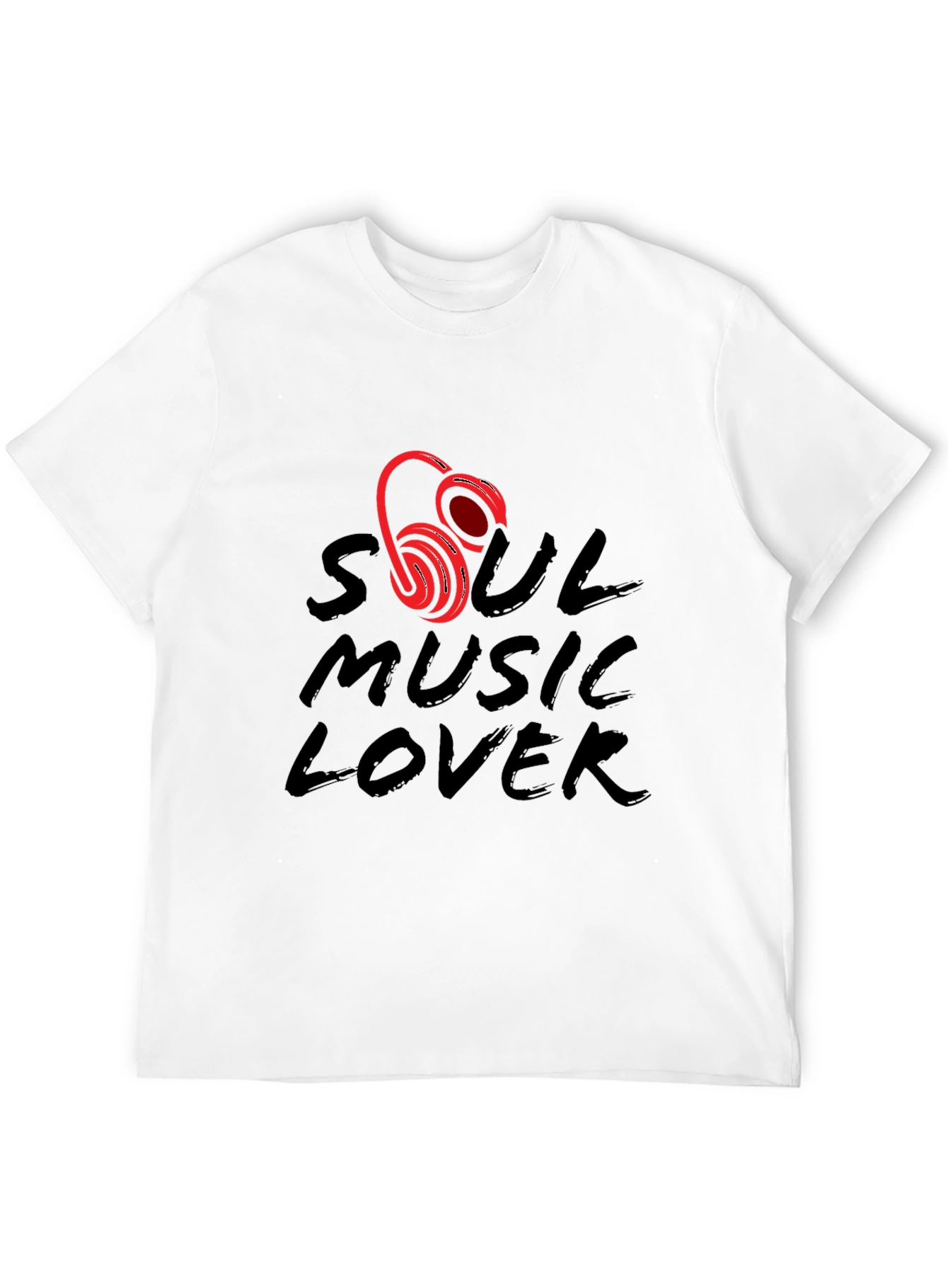 Soul Music Lover Graphic Tee - Black