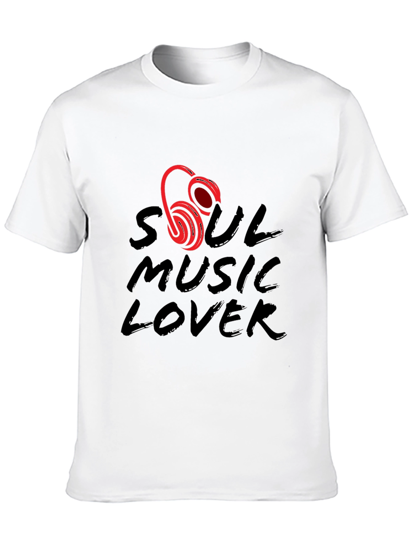 Soul Music Lover Graphic Tee - Black