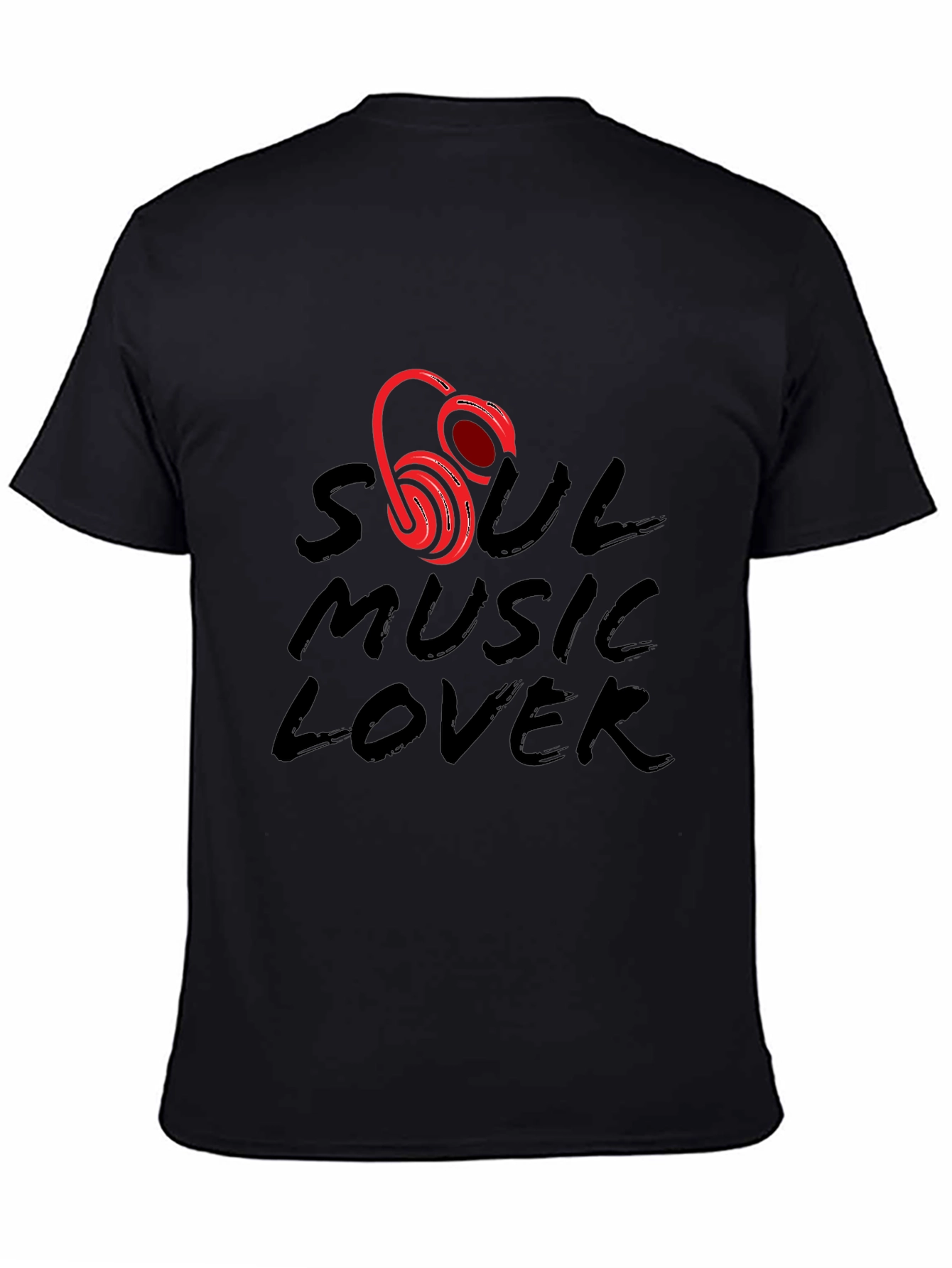 Soul Music Lover Graphic Tee - Black