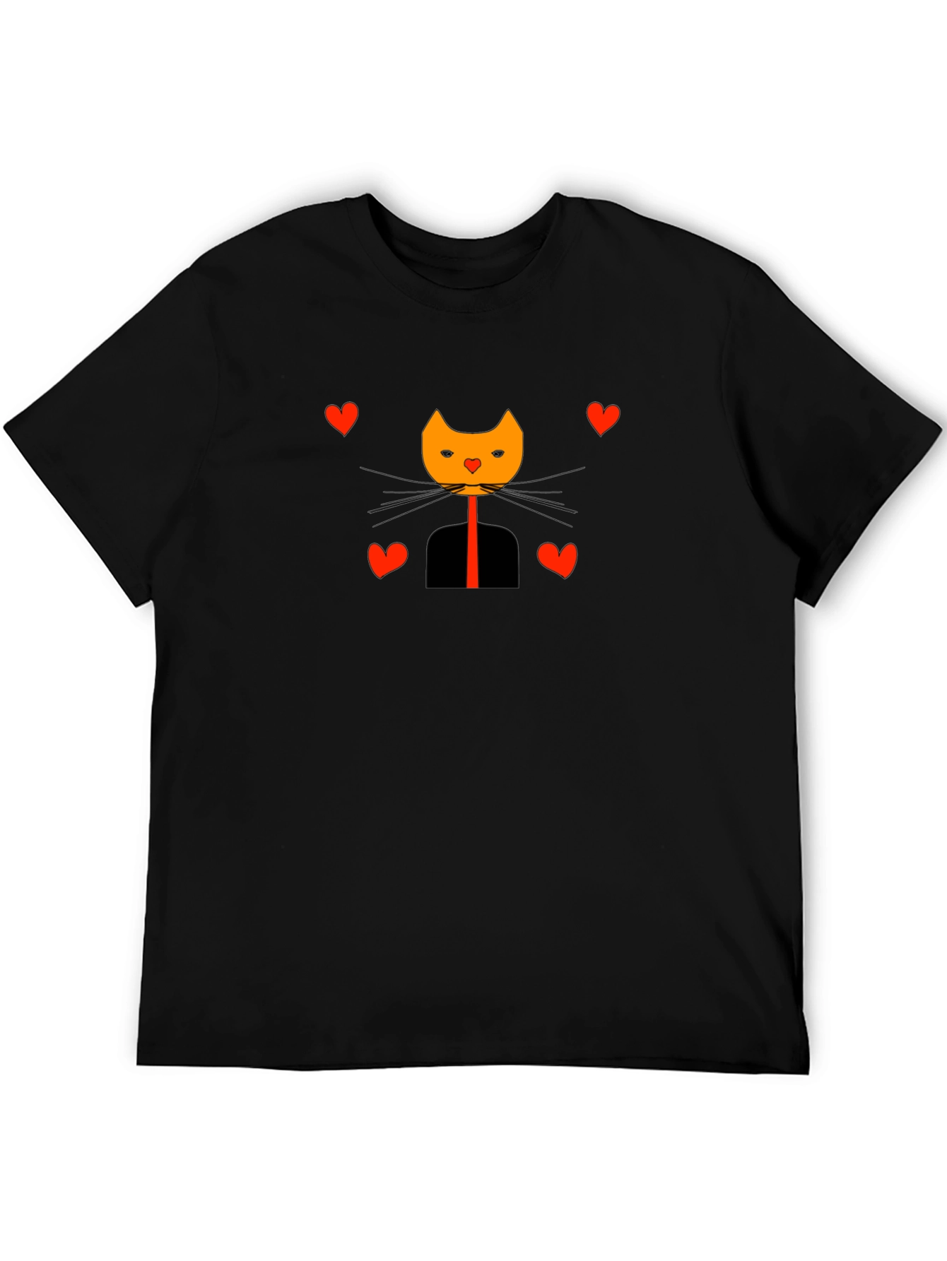 Cat in Suit Valentines Day Graphic Tee