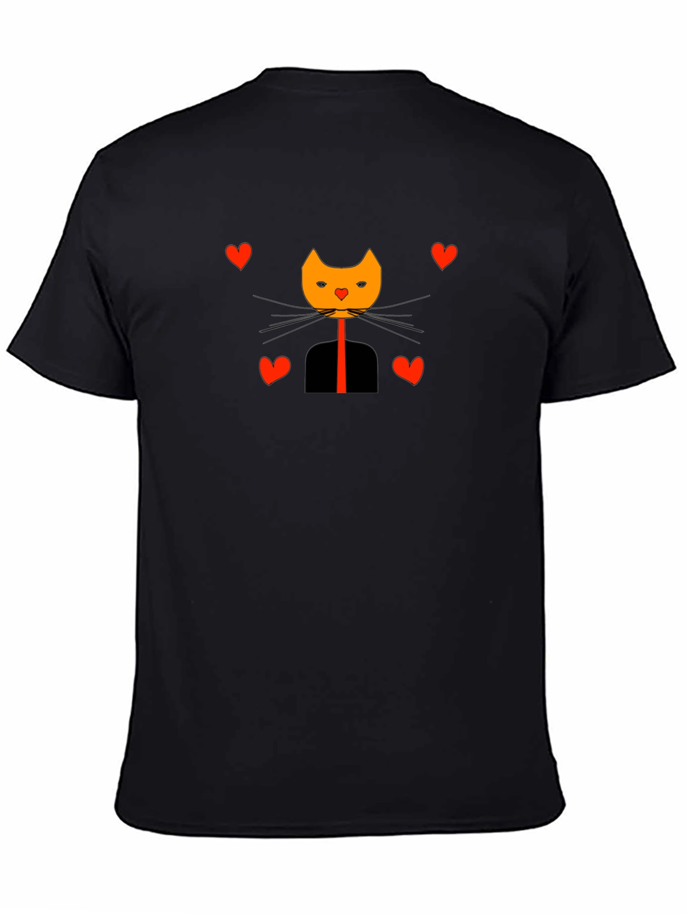 Cat in Suit Valentines Day Graphic Tee