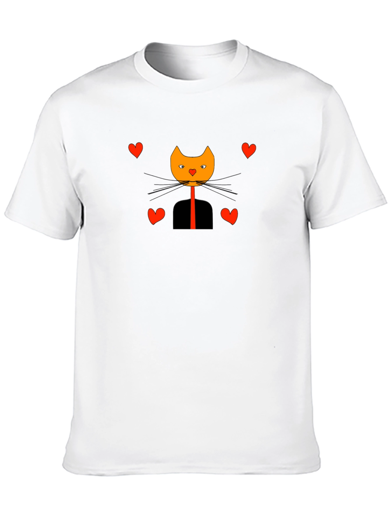 Cat in Suit Valentines Day Graphic Tee