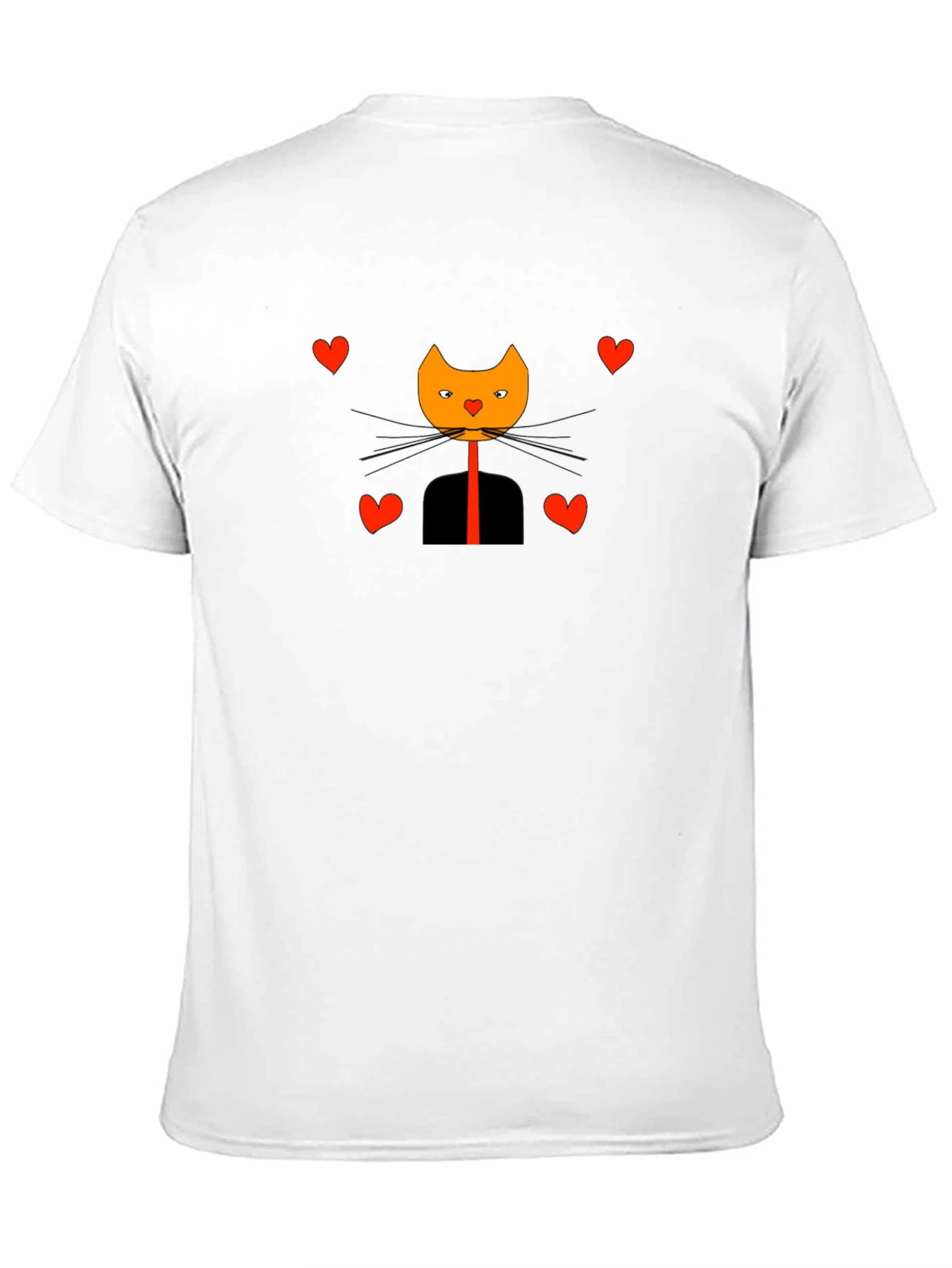 Cat in Suit Valentines Day Graphic Tee