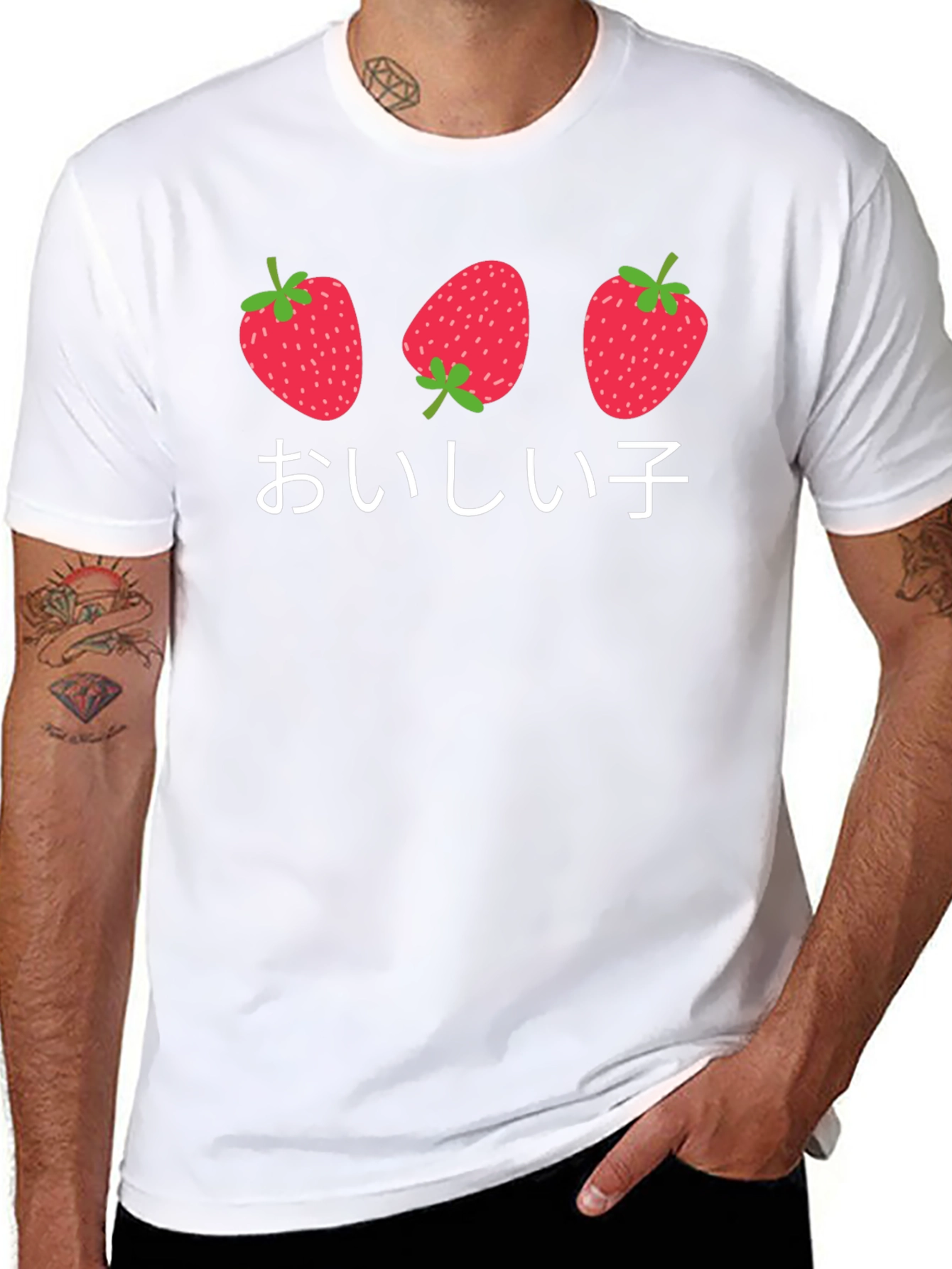 Strawberry T-Shirt - Kawaii Japanese Fruit Tee
