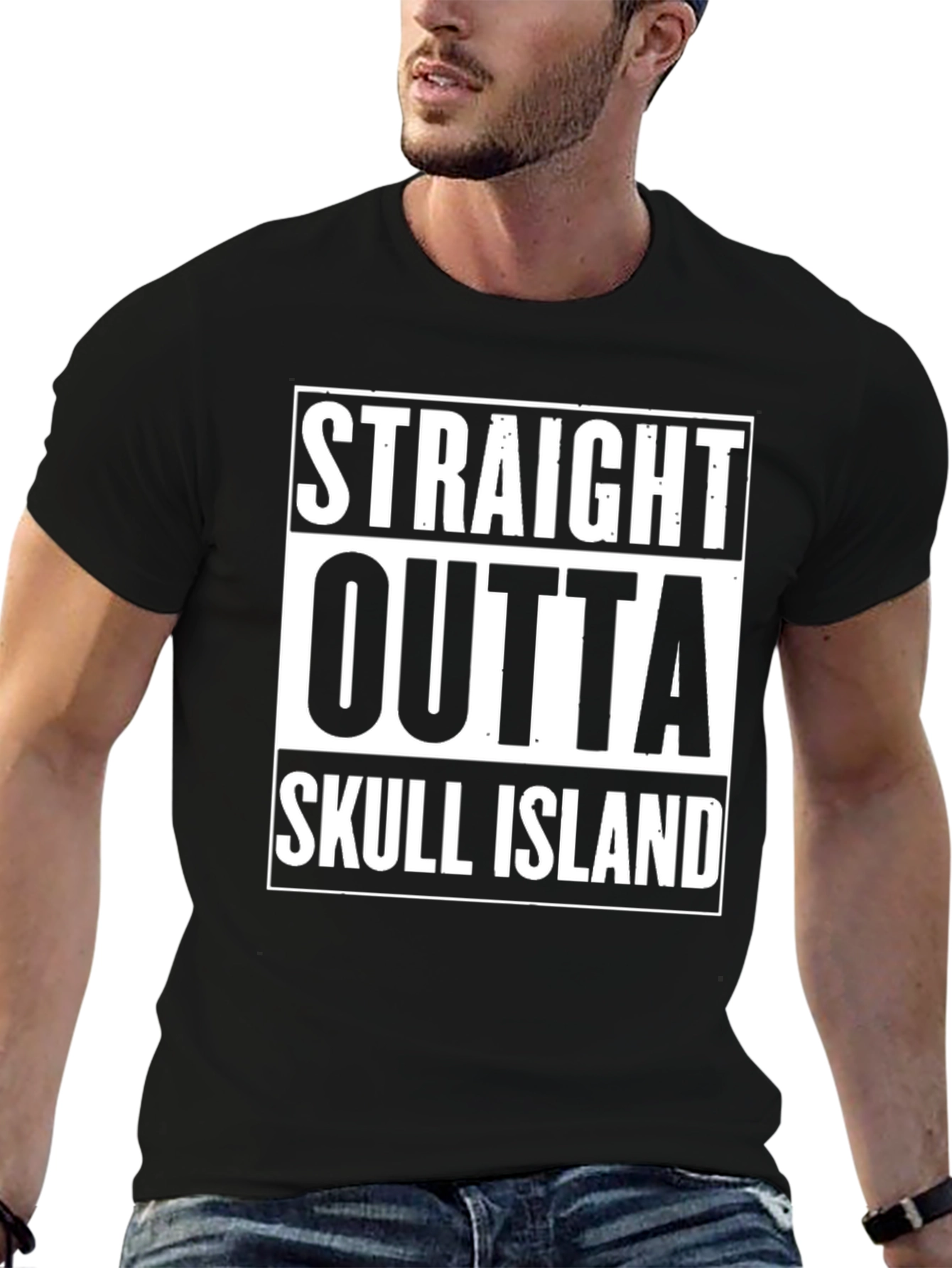 Straight Outta Skull Island Graphic T-Shirt