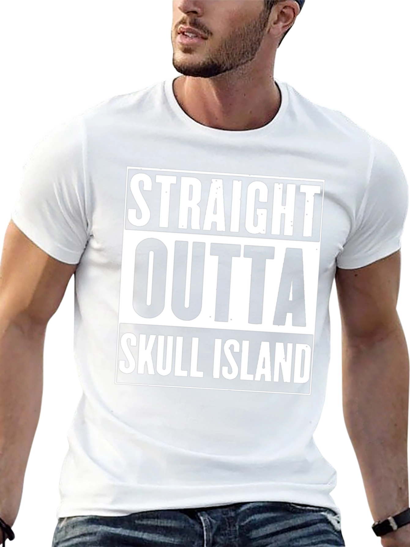Straight Outta Skull Island Graphic T-Shirt