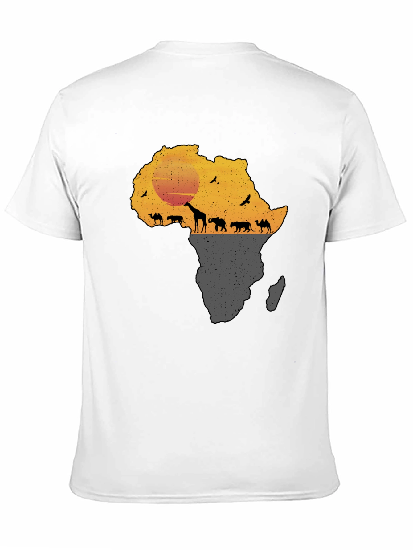 African Safari Silhouette Graphic Tee