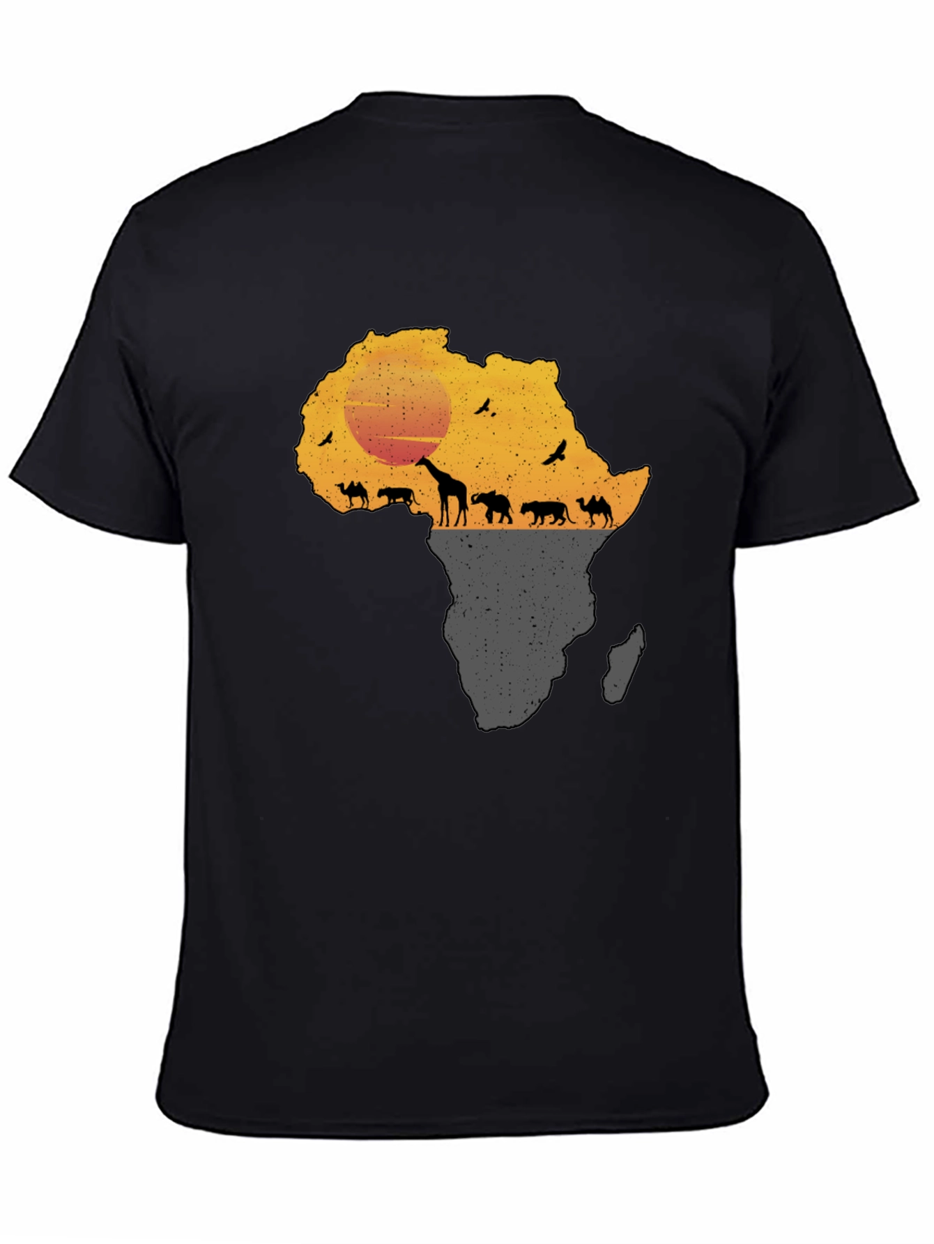 African Safari Silhouette Graphic Tee