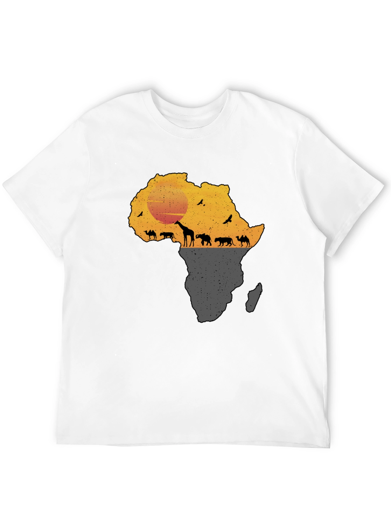 African Safari Silhouette Graphic Tee