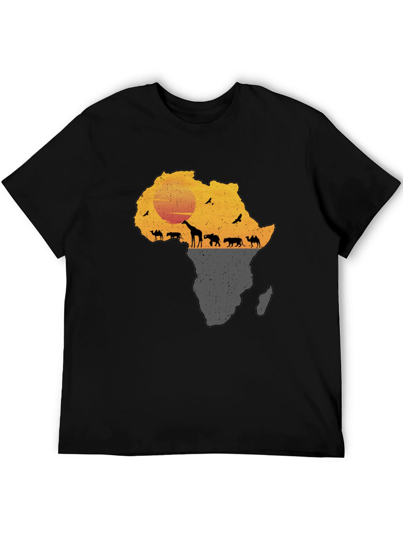 African Safari Silhouette Graphic Tee