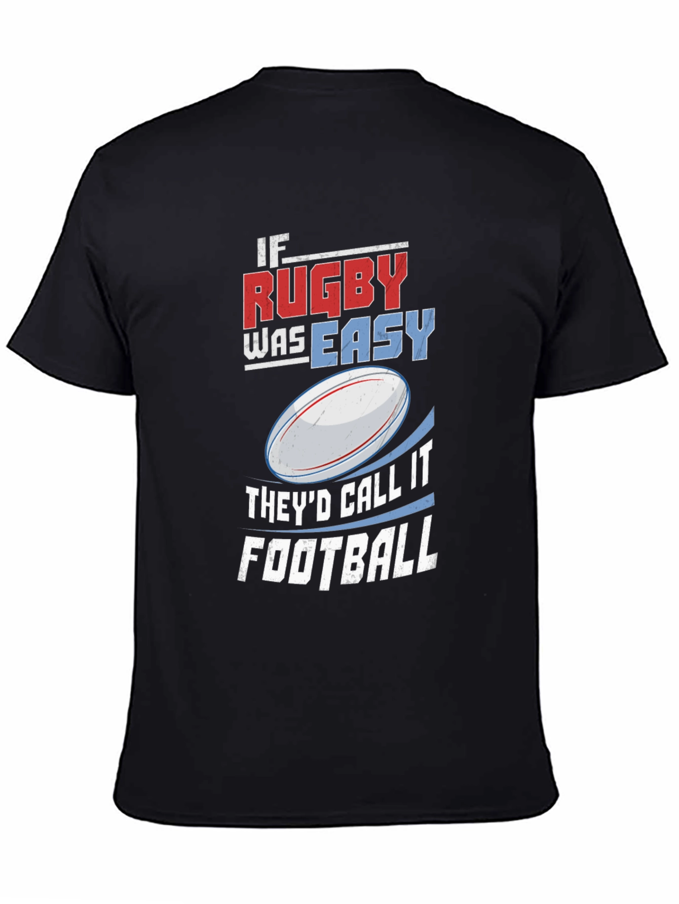 Rugby vs Football Graphic T-Shirt