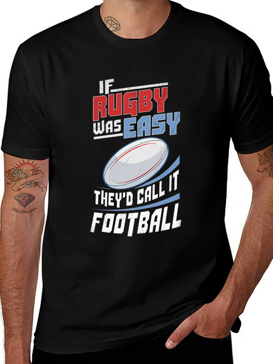 Rugby vs Football Graphic T-Shirt