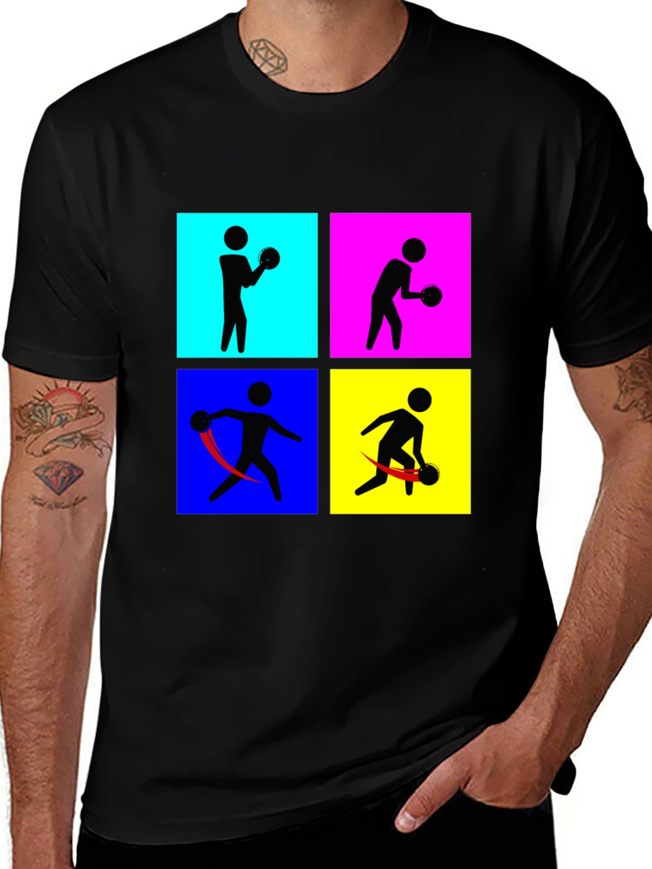 Retro Bowling T-Shirt - Pop Art Style