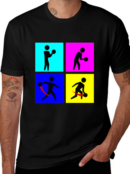 Retro Bowling T-Shirt - Pop Art Style
