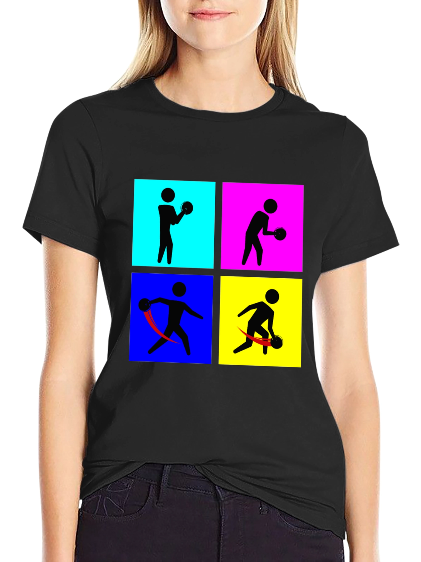 Retro Bowling T-Shirt - Pop Art Style