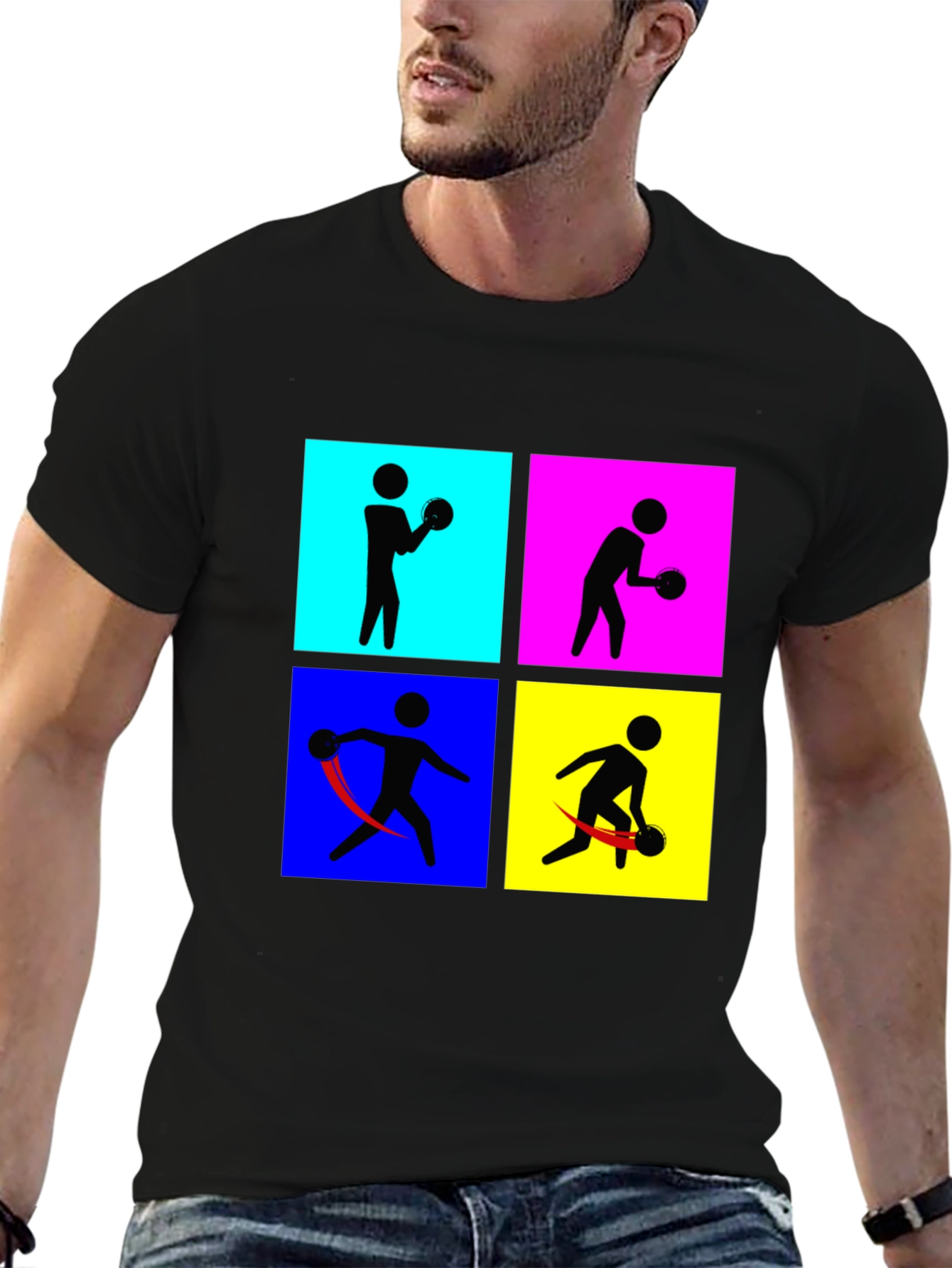 Retro Bowling T-Shirt - Pop Art Style