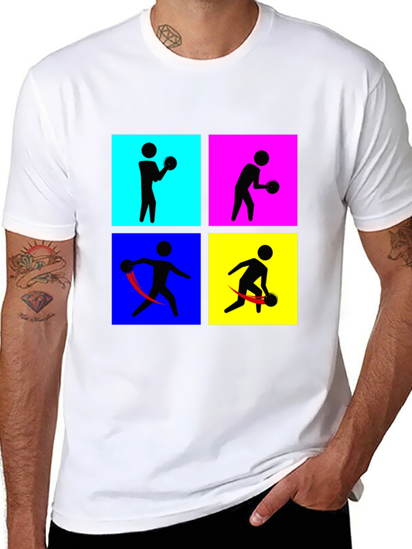 Retro Bowling T-Shirt - Pop Art Style