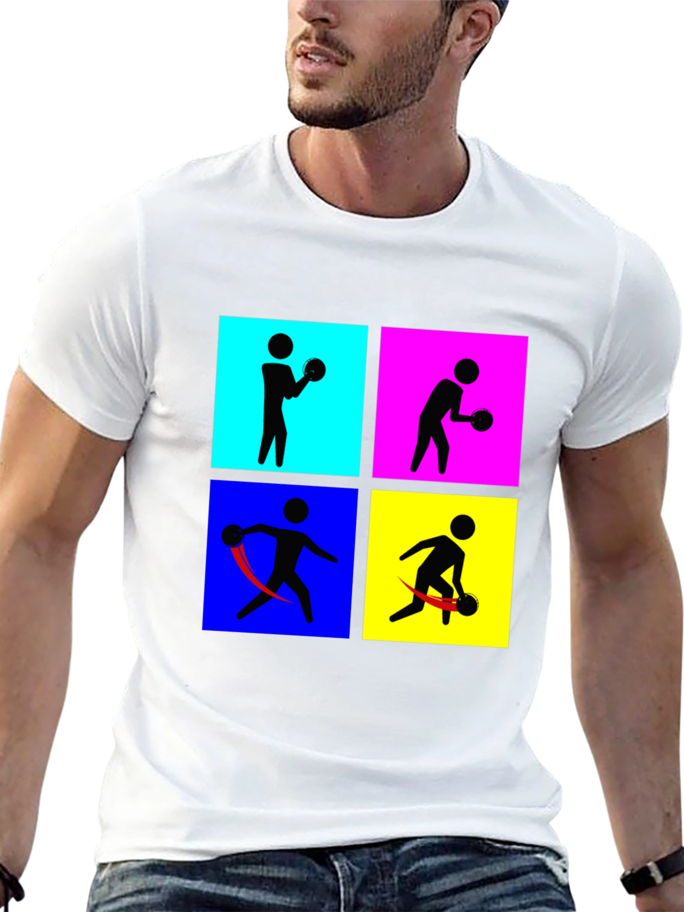 Retro Bowling T-Shirt - Pop Art Style
