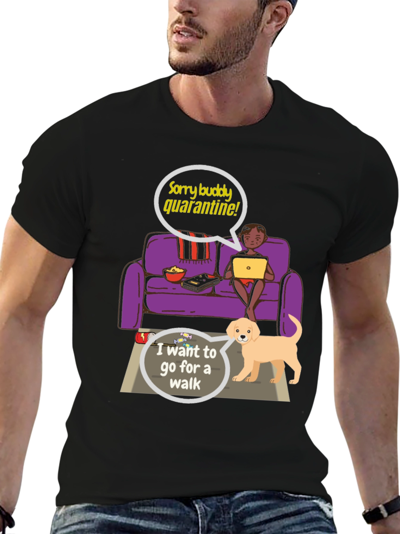 Quarantine Buddy Graphic T-Shirt