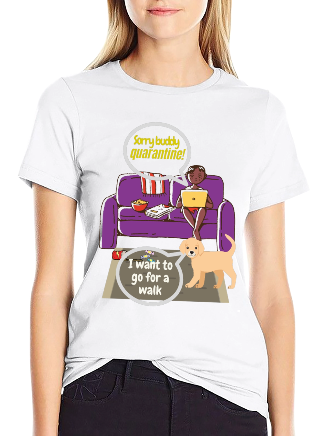 Quarantine Buddy Graphic T-Shirt