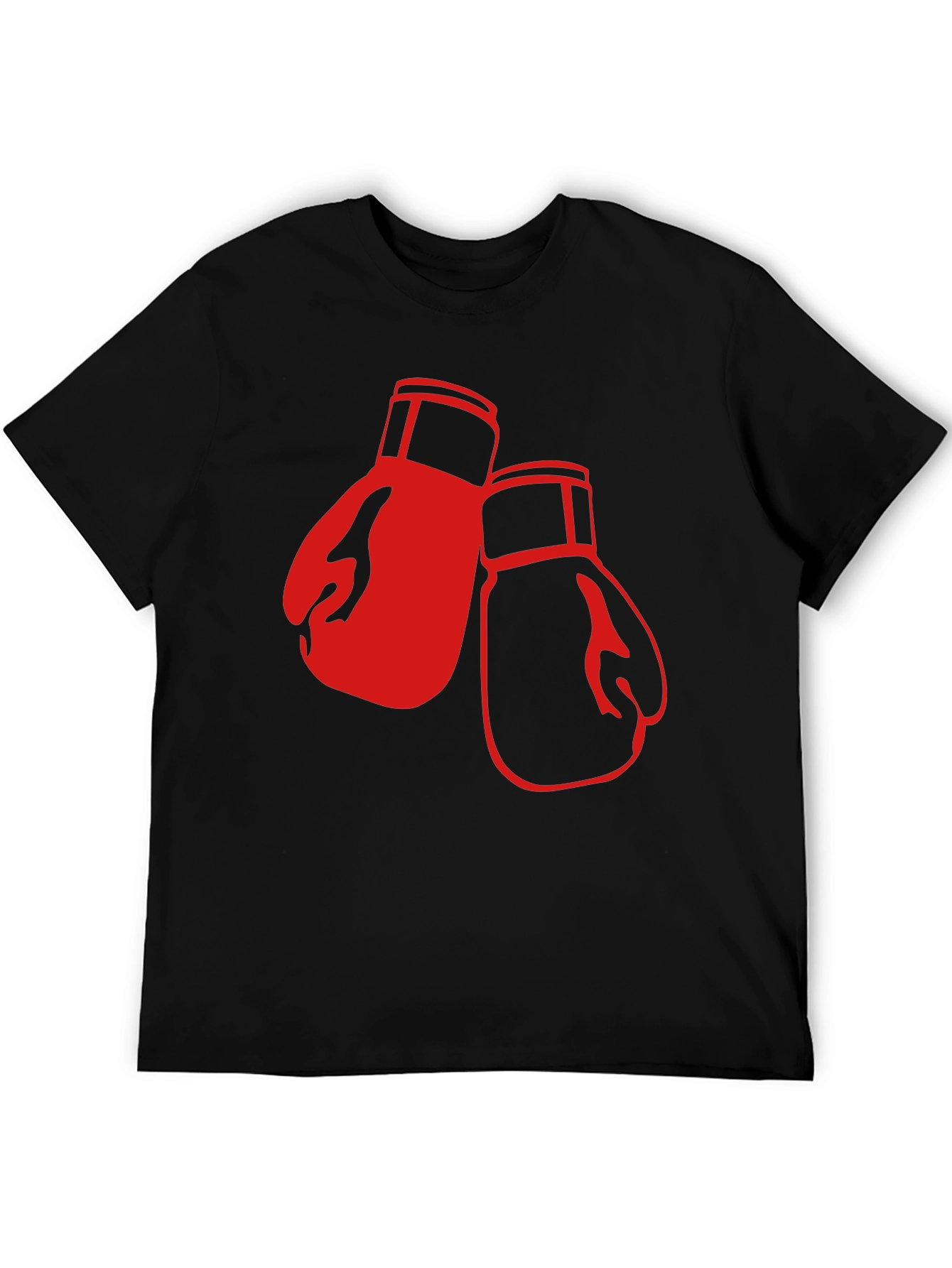 Boxing Gloves Graphic T-Shirt - Black