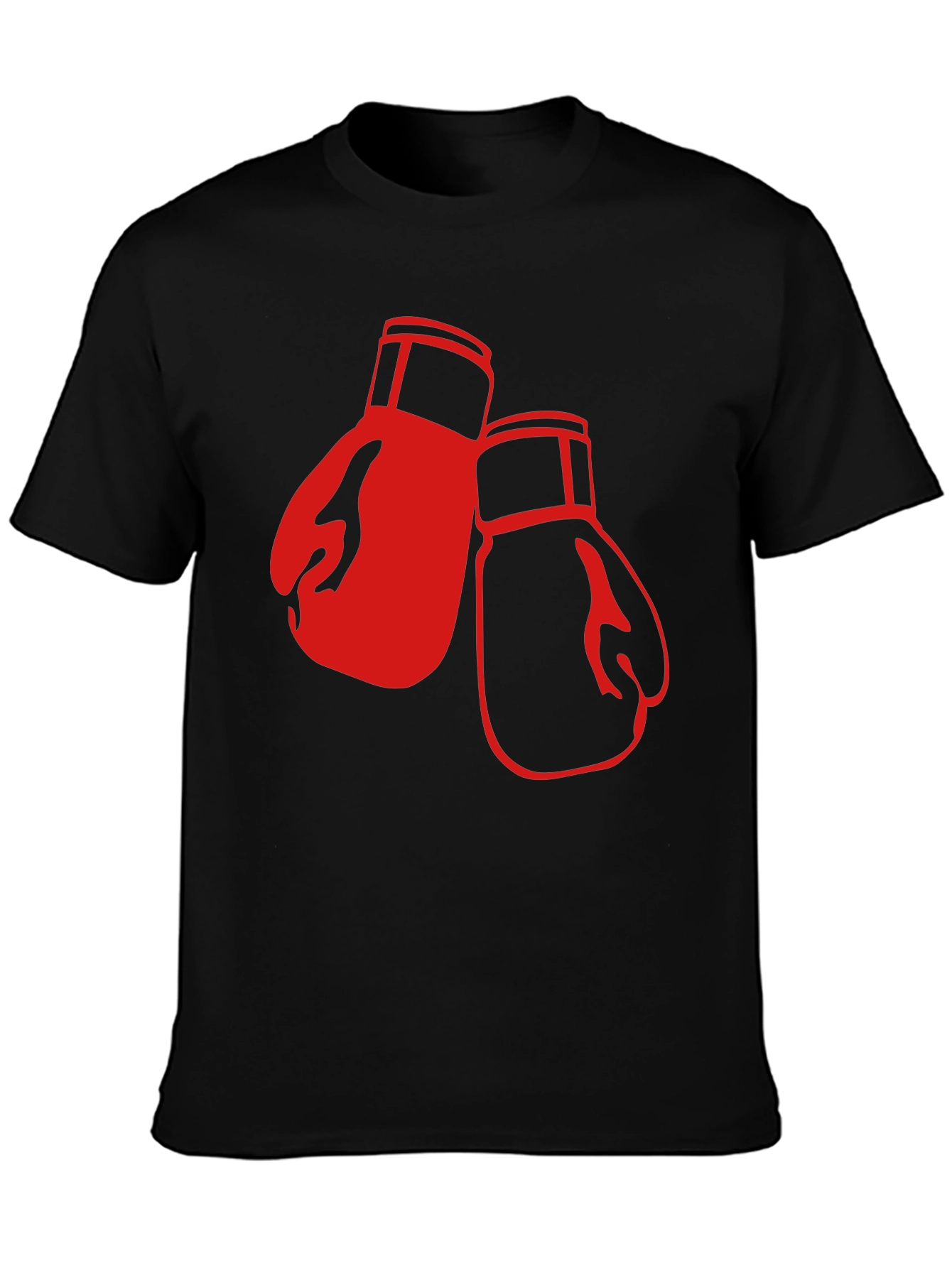 Boxing Gloves Graphic T-Shirt - Black