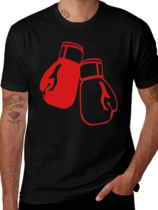 Boxing Gloves Graphic T-Shirt - Black
