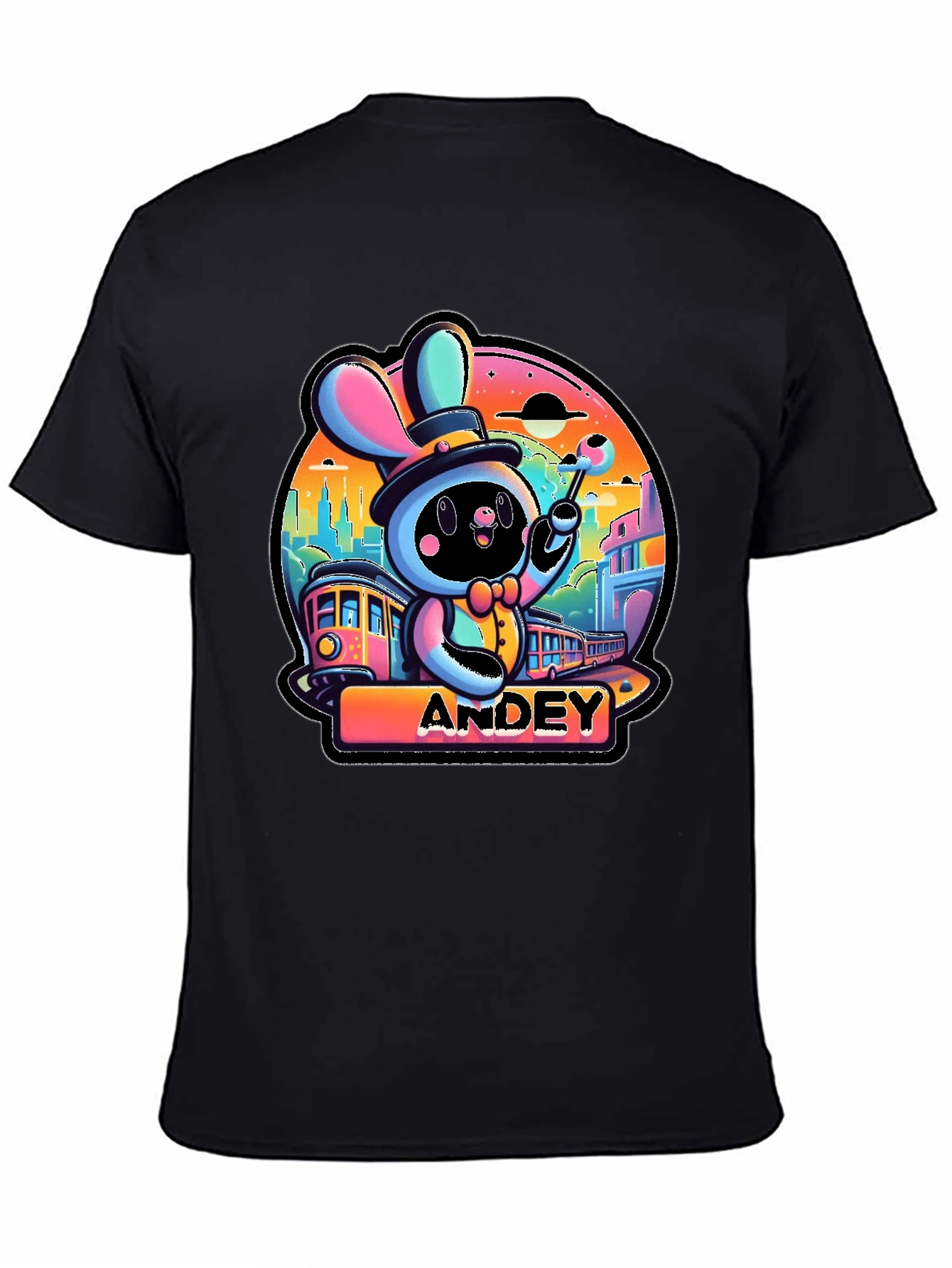 Cartoon Rabbit Graphic Tee