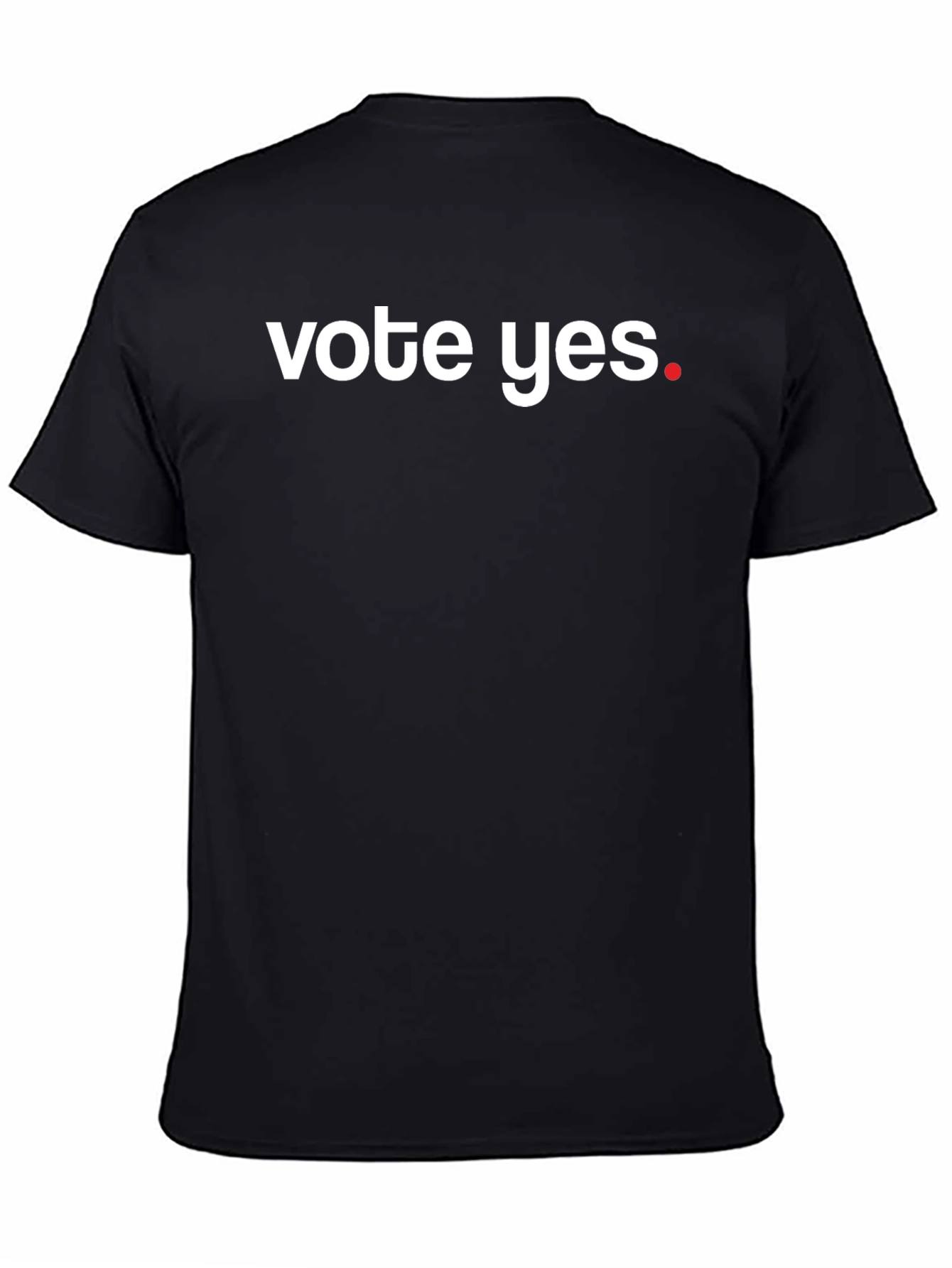 Vote Yes Graphic Tee - Black Cotton T-Shirt
