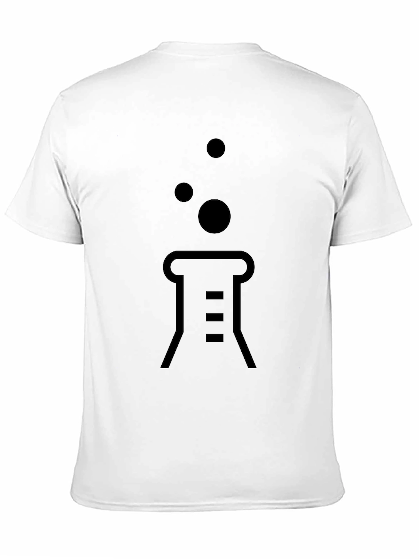 Science Beaker Black T-Shirt