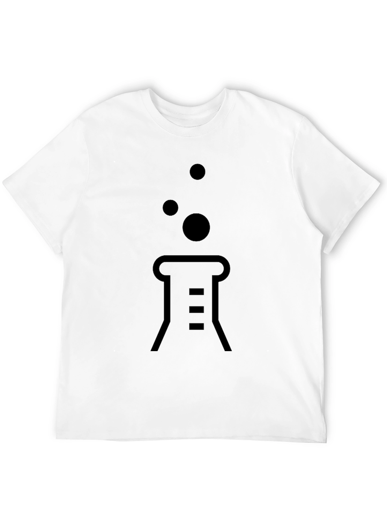 Science Beaker Black T-Shirt