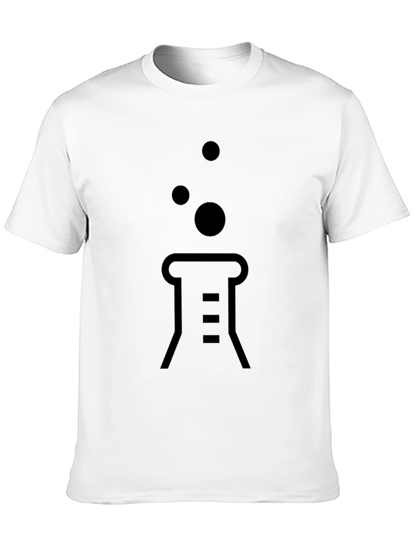 Science Beaker Black T-Shirt