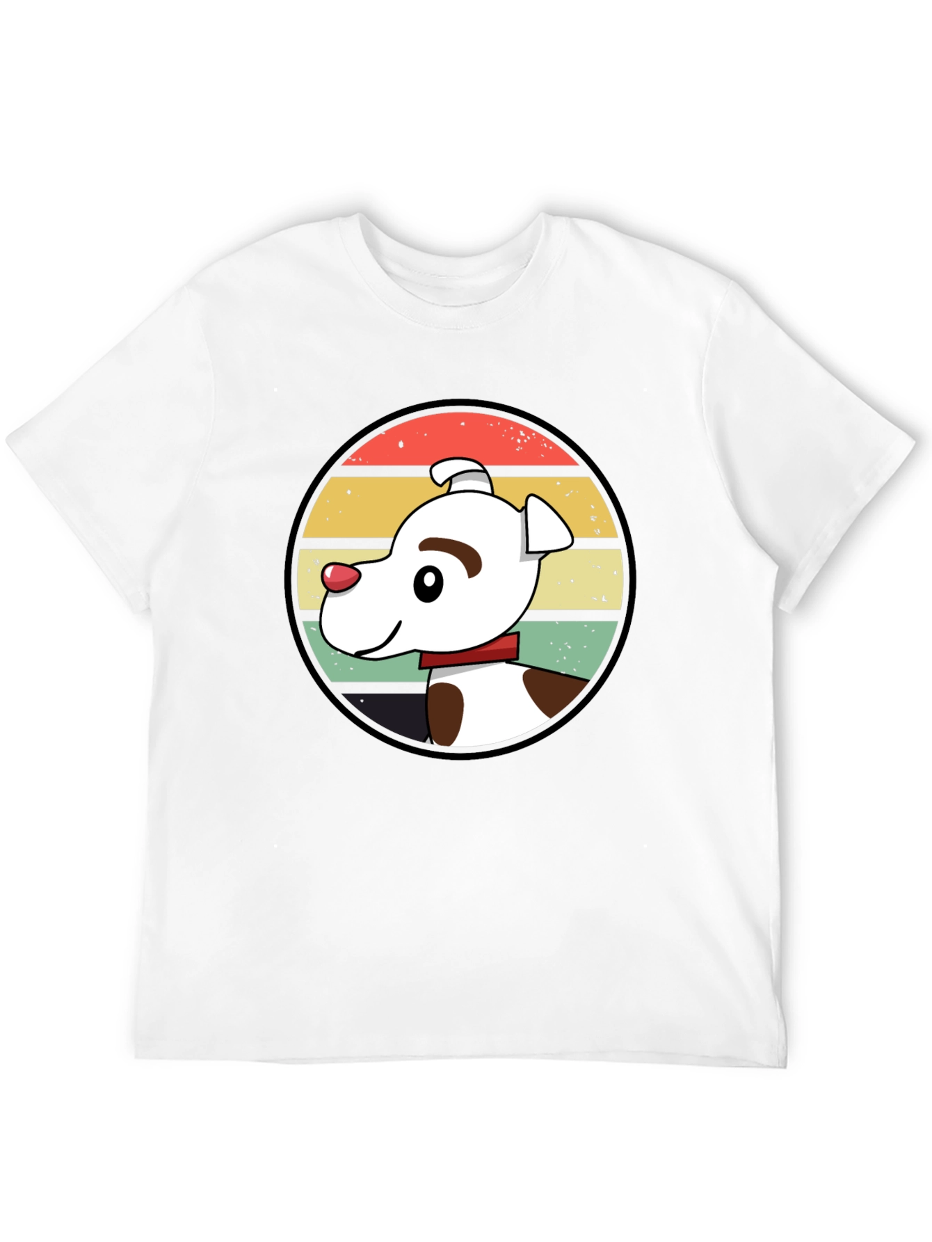 Retro Dog Graphic Tee - Unisex Black T-Shirt