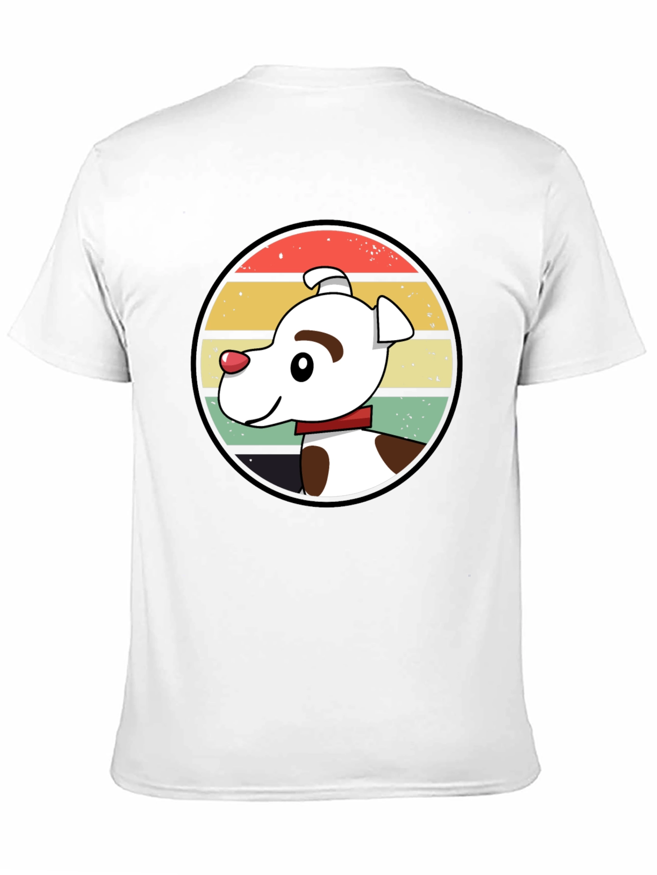 Retro Dog Graphic Tee - Unisex Black T-Shirt