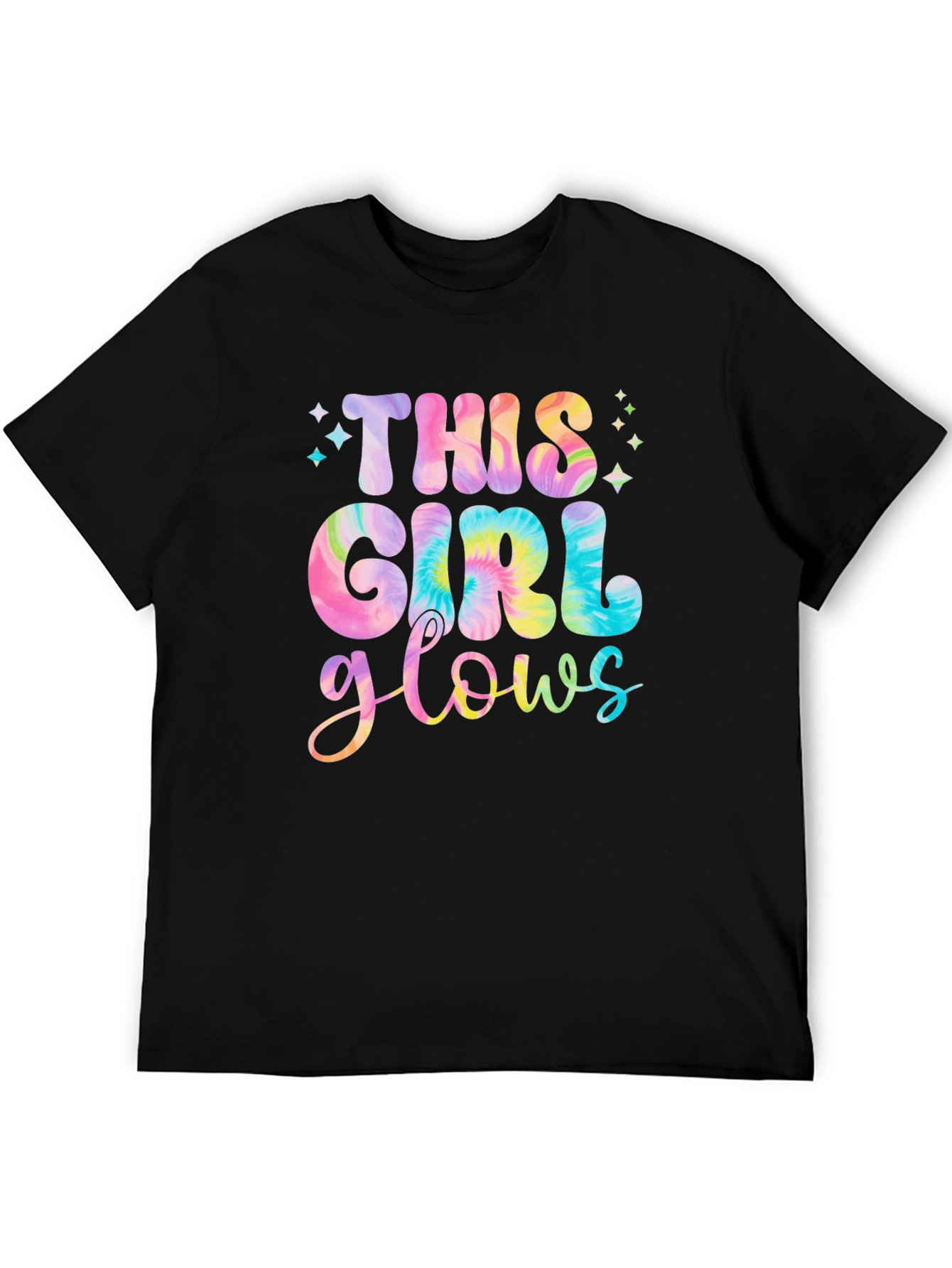 This Girl Glows Tie-Dye Graphic Tee