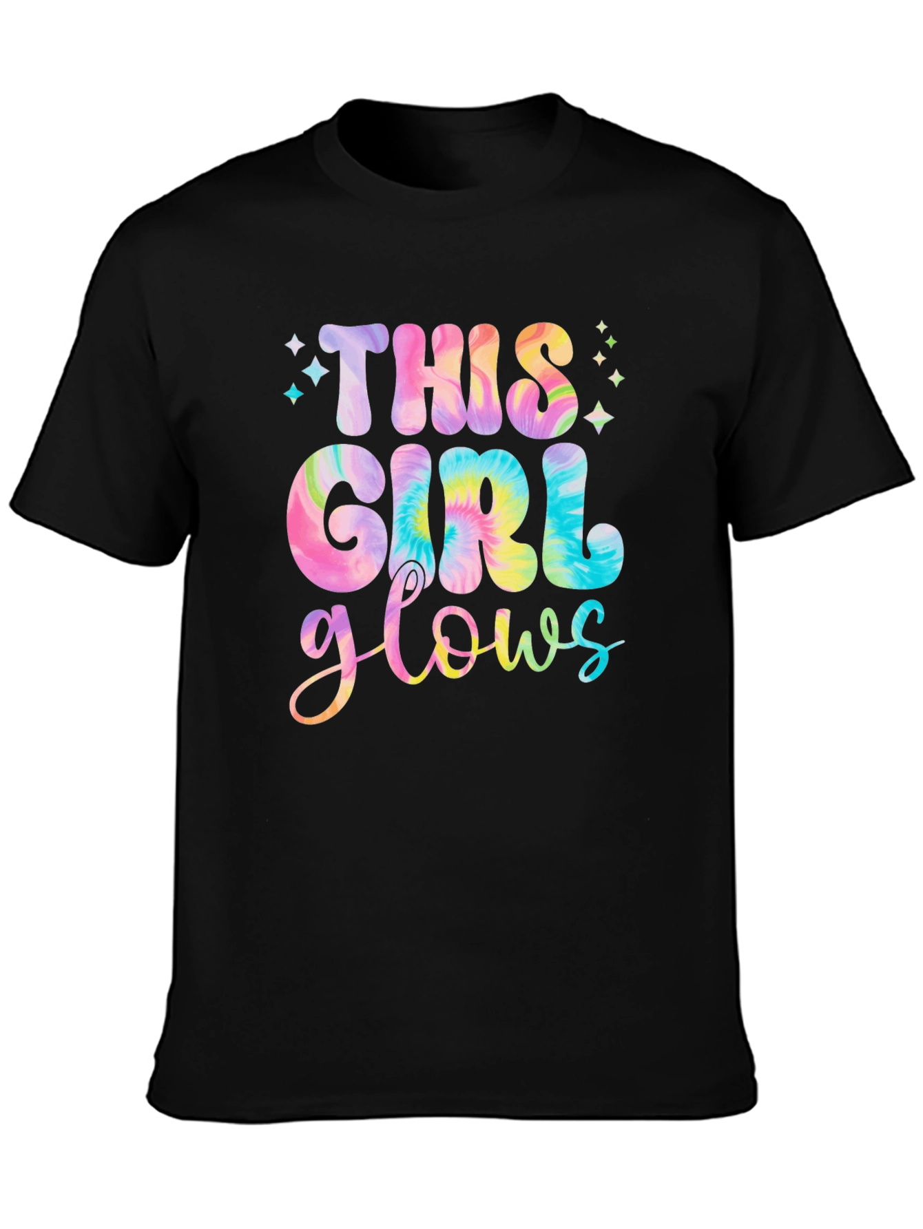 This Girl Glows Tie-Dye Graphic Tee