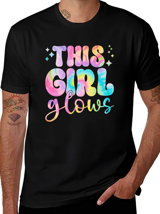 This Girl Glows Tie-Dye Graphic Tee