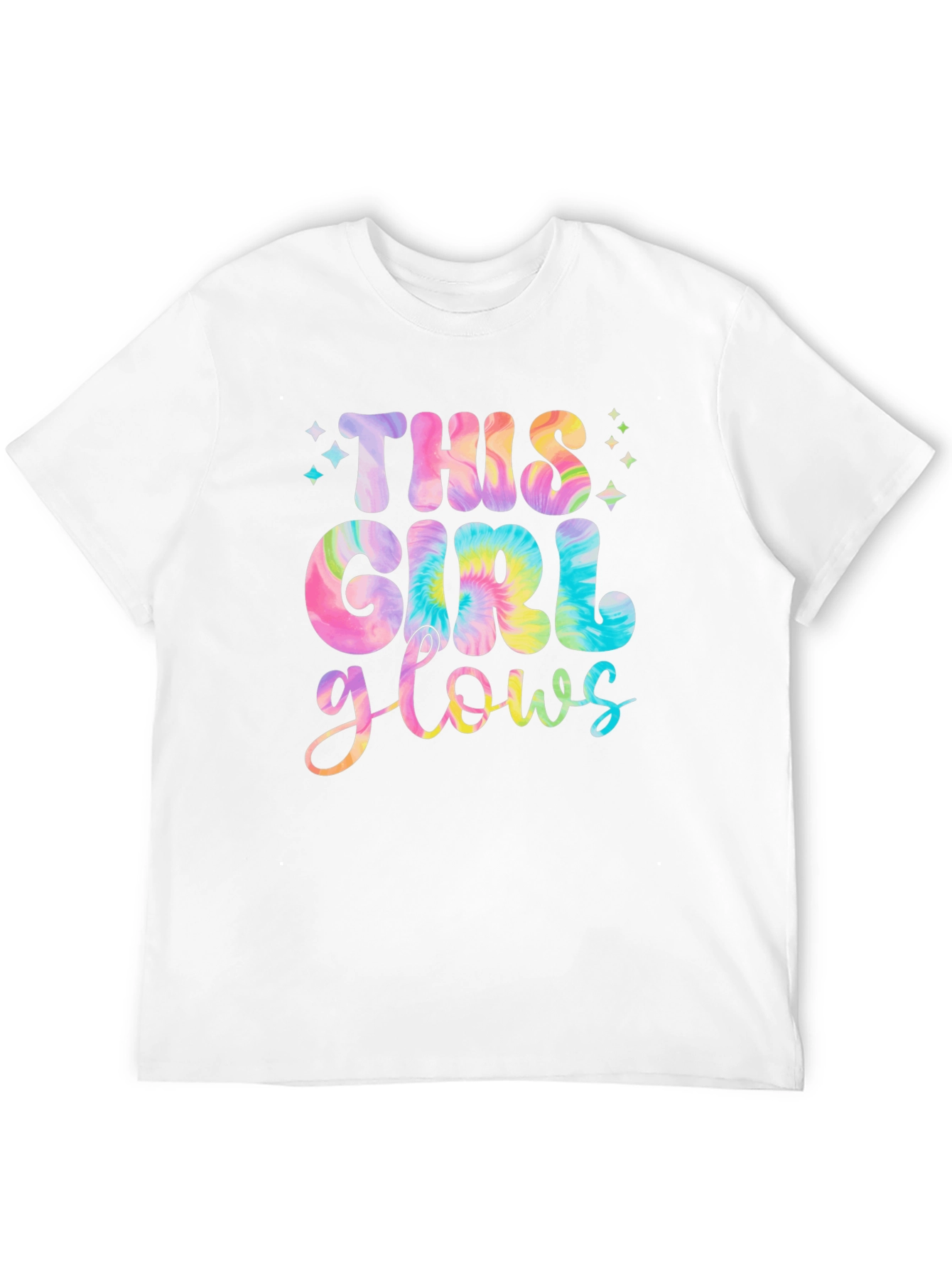 This Girl Glows Tie-Dye Graphic Tee