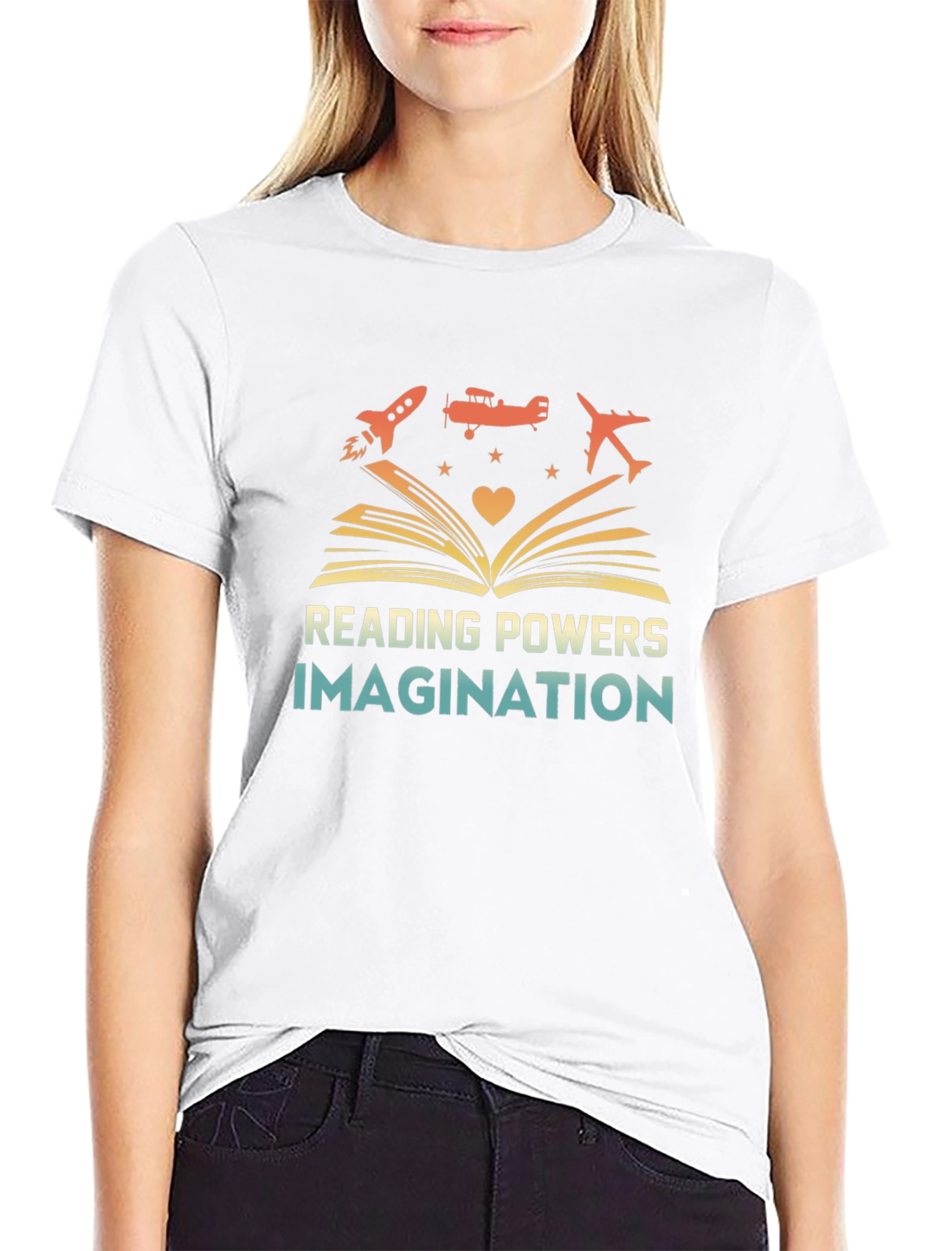 Reading Powers Imagination Graphic T-Shirt