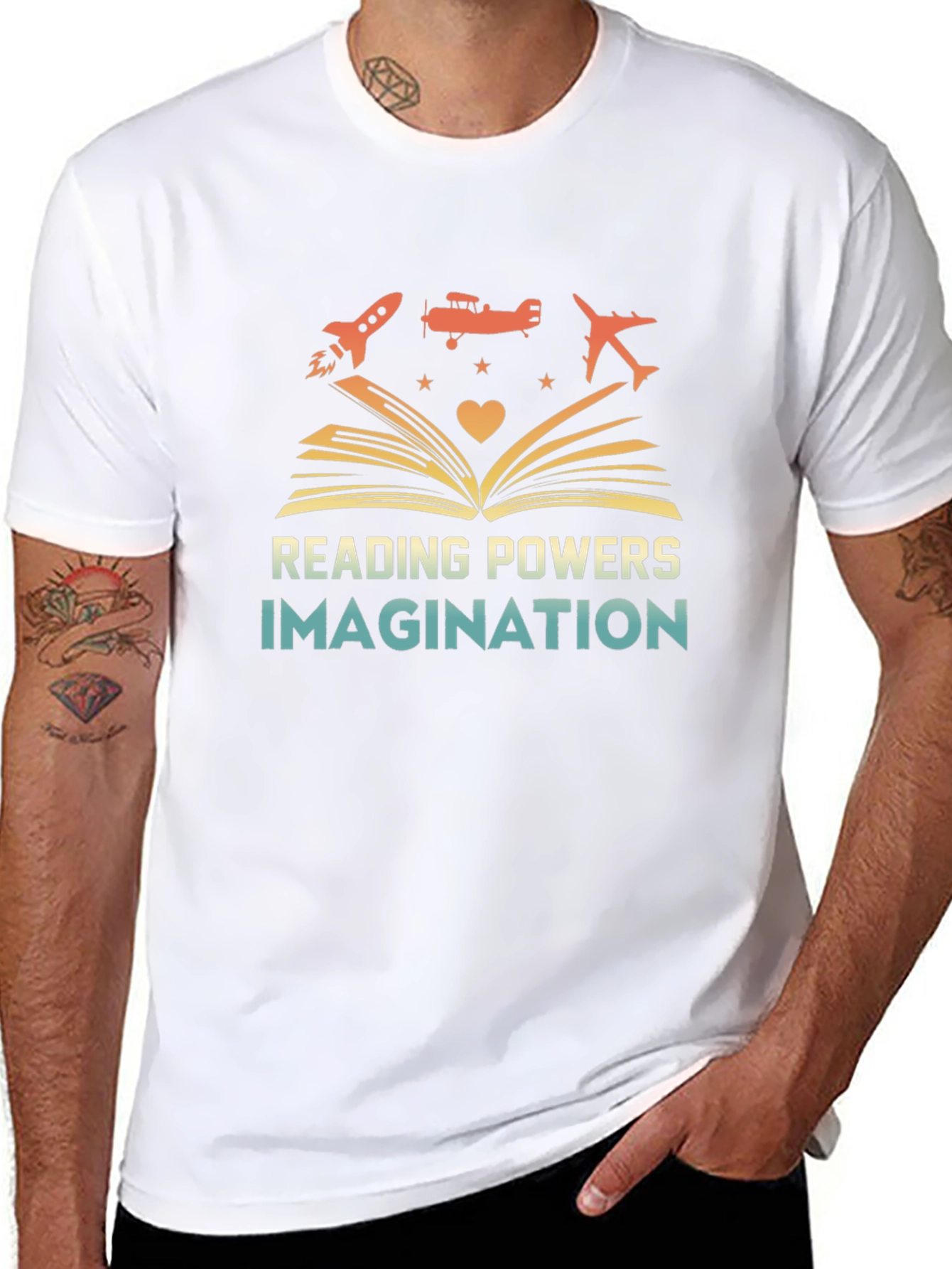 Reading Powers Imagination Graphic T-Shirt