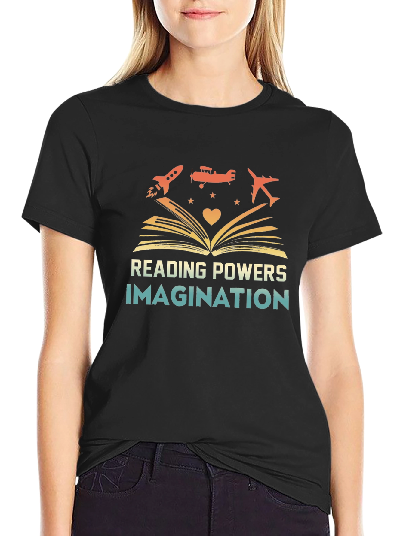 Reading Powers Imagination Graphic T-Shirt